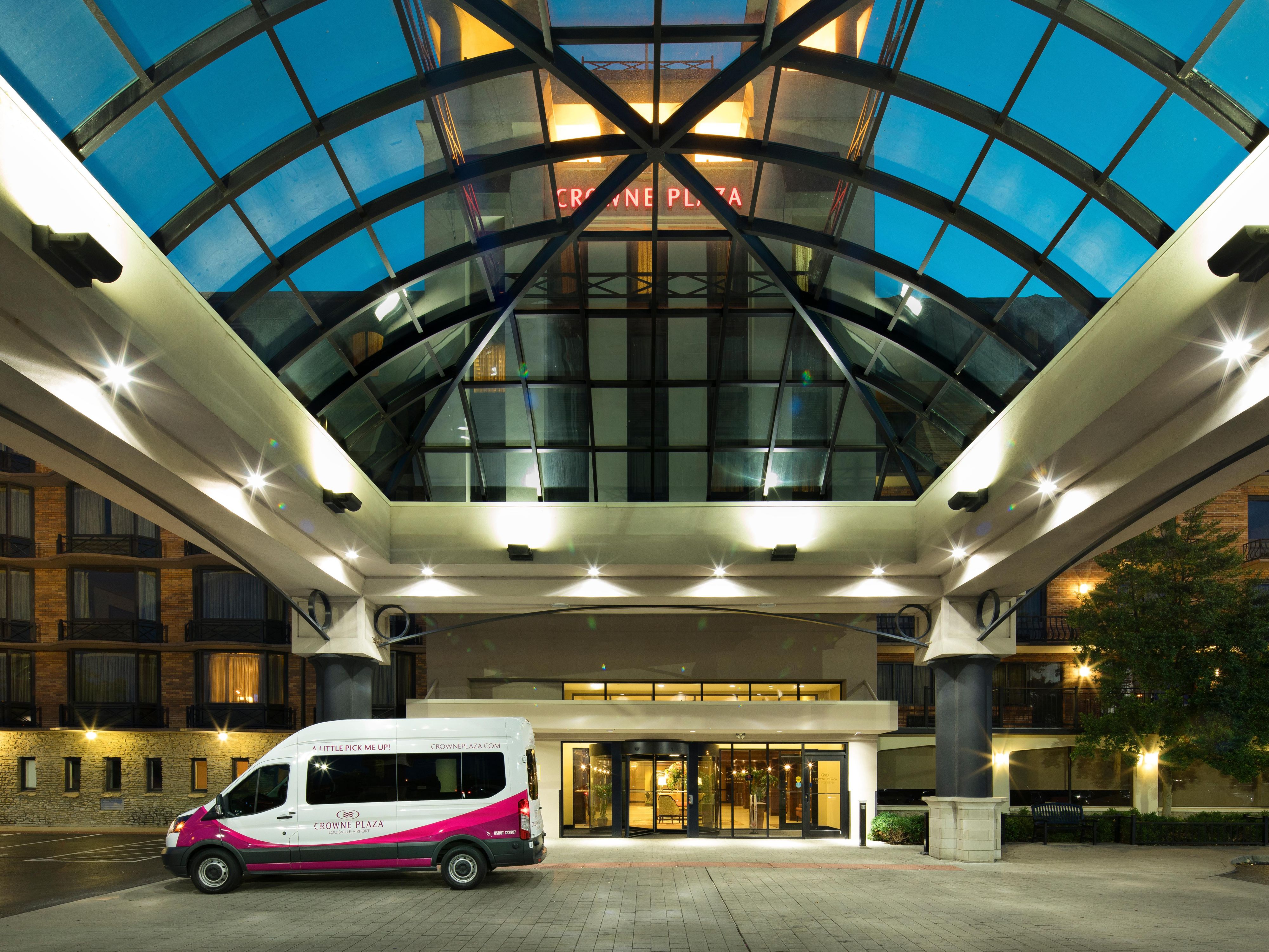 Enjoy the convenience of free parking with a free airport shuttle at our Louisville Airport Expo Ctr hotel. Leave your car with us for a stress-free ride to and from the airport. It's just one of the many ways we make your stay exceptional. Also, check out global parking for a discounted off-site parking option with a free airport shuttle.
