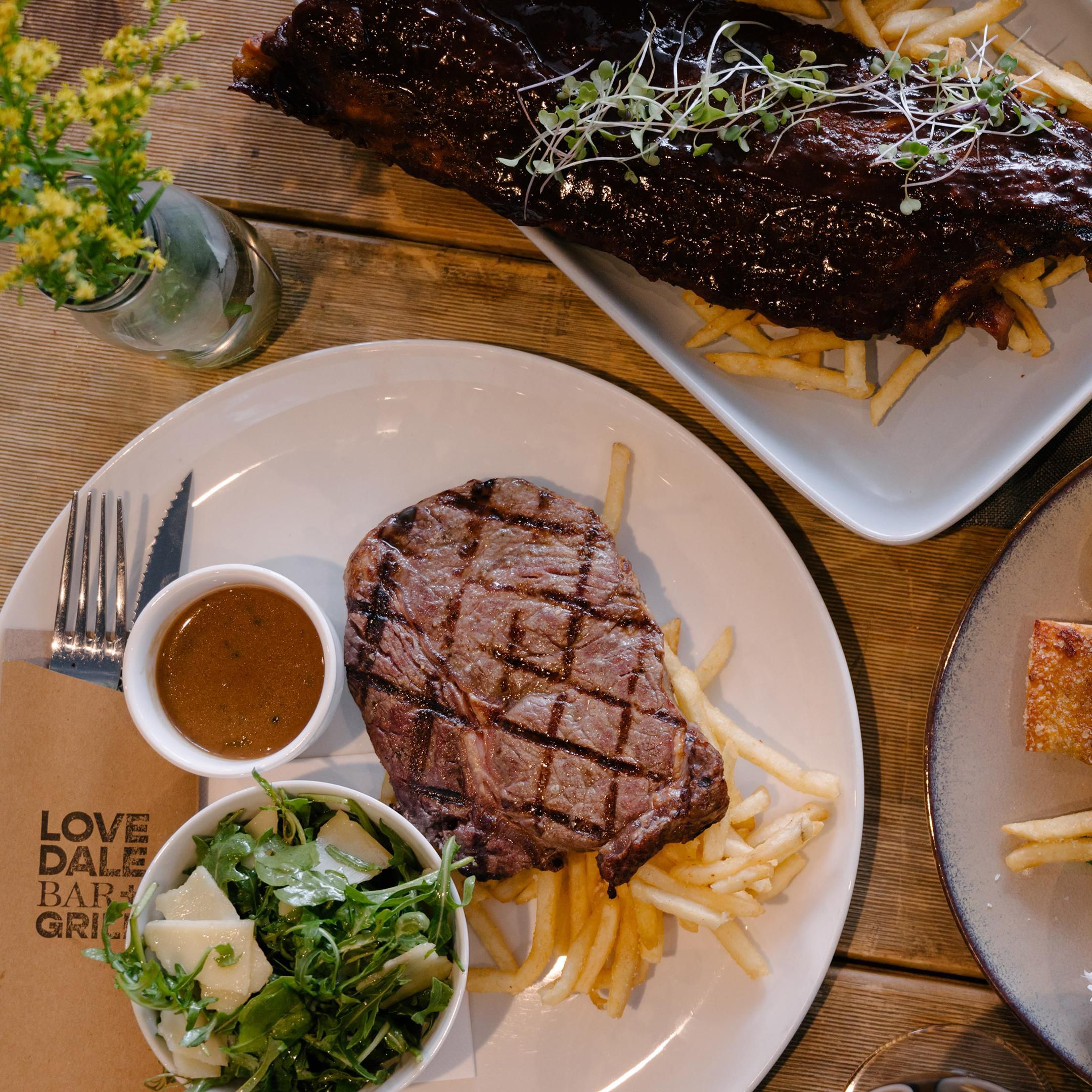 Food at Lovedale Bar + Grill