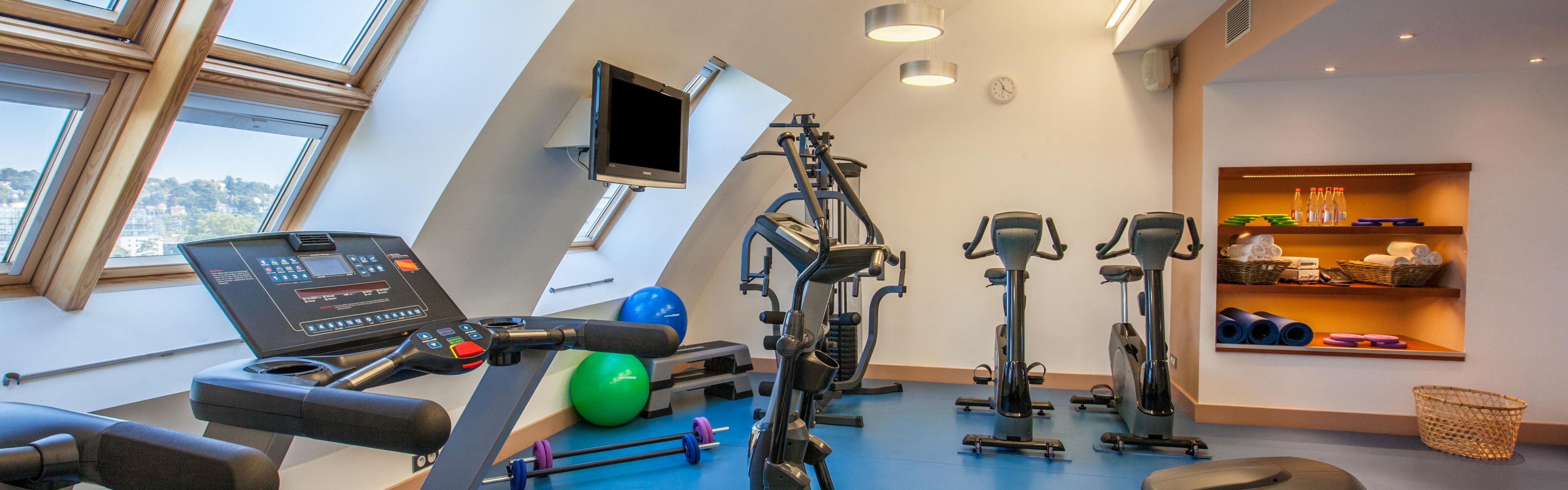 Fitness Center with on the river Rhone