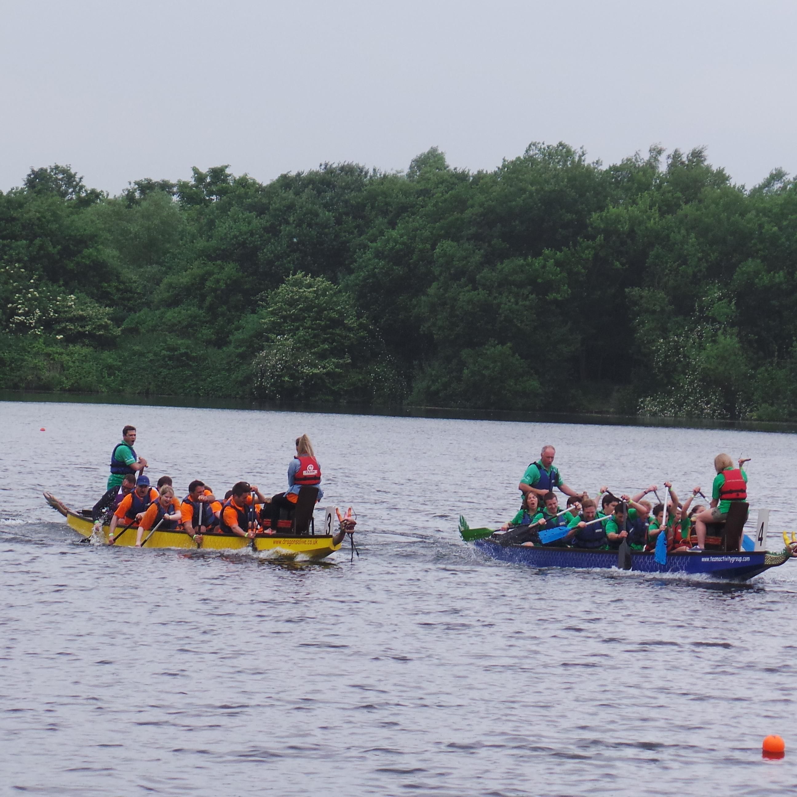 Dragon Boat Racing on the Lake