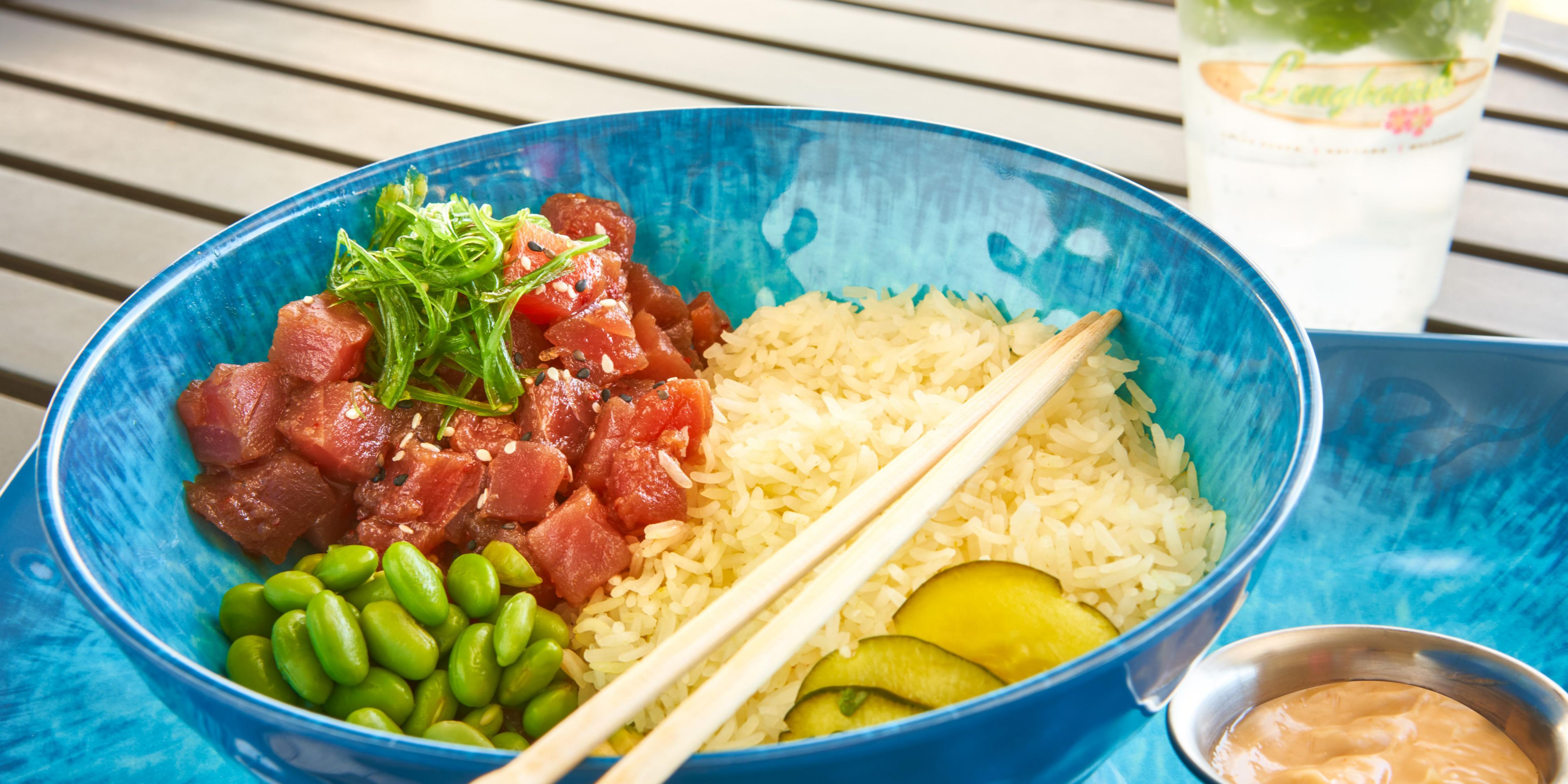 Our restaurant serves the best Ahi Tuna Poke Bowl.