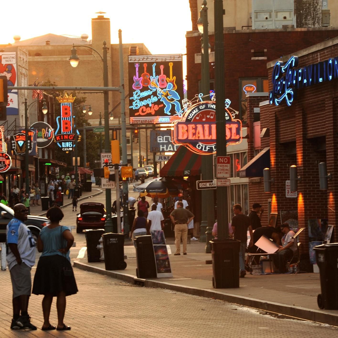 The world famous Beale St is just a short free shuttle ride away 