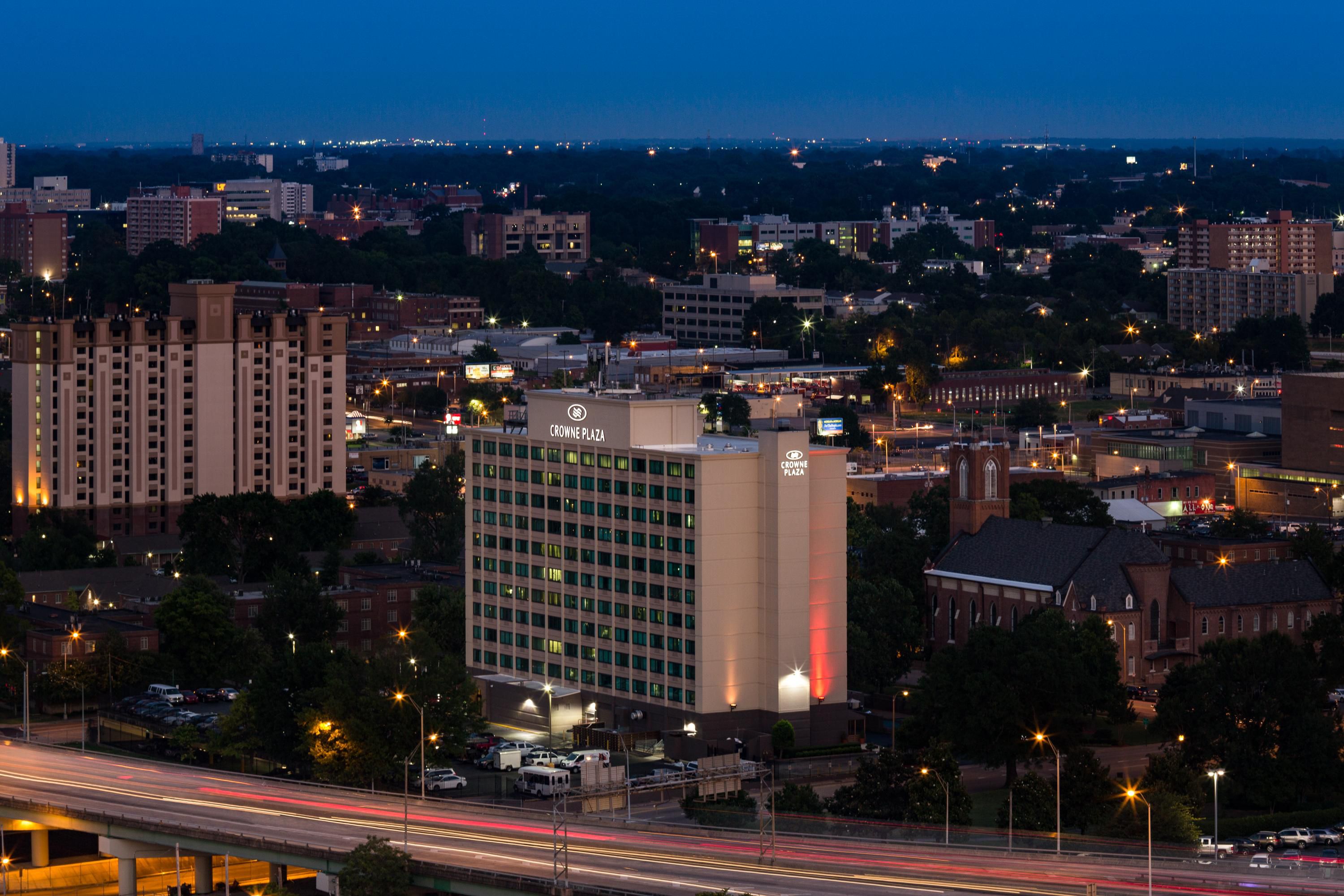 Enjoy views of downtown Memphis from our Crowne Plaza hotel.