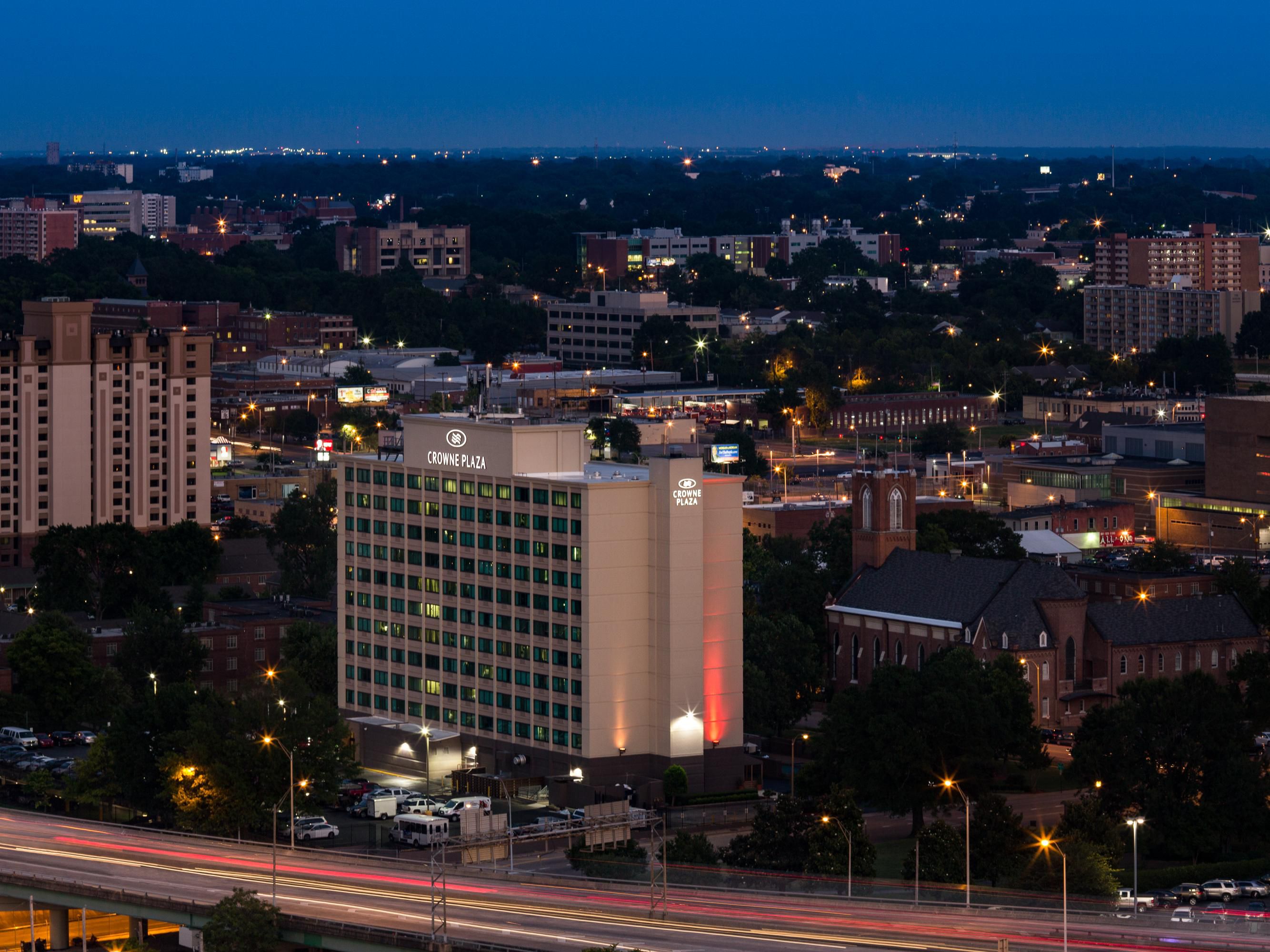 Enjoy views of downtown Memphis from our Crowne Plaza hotel.