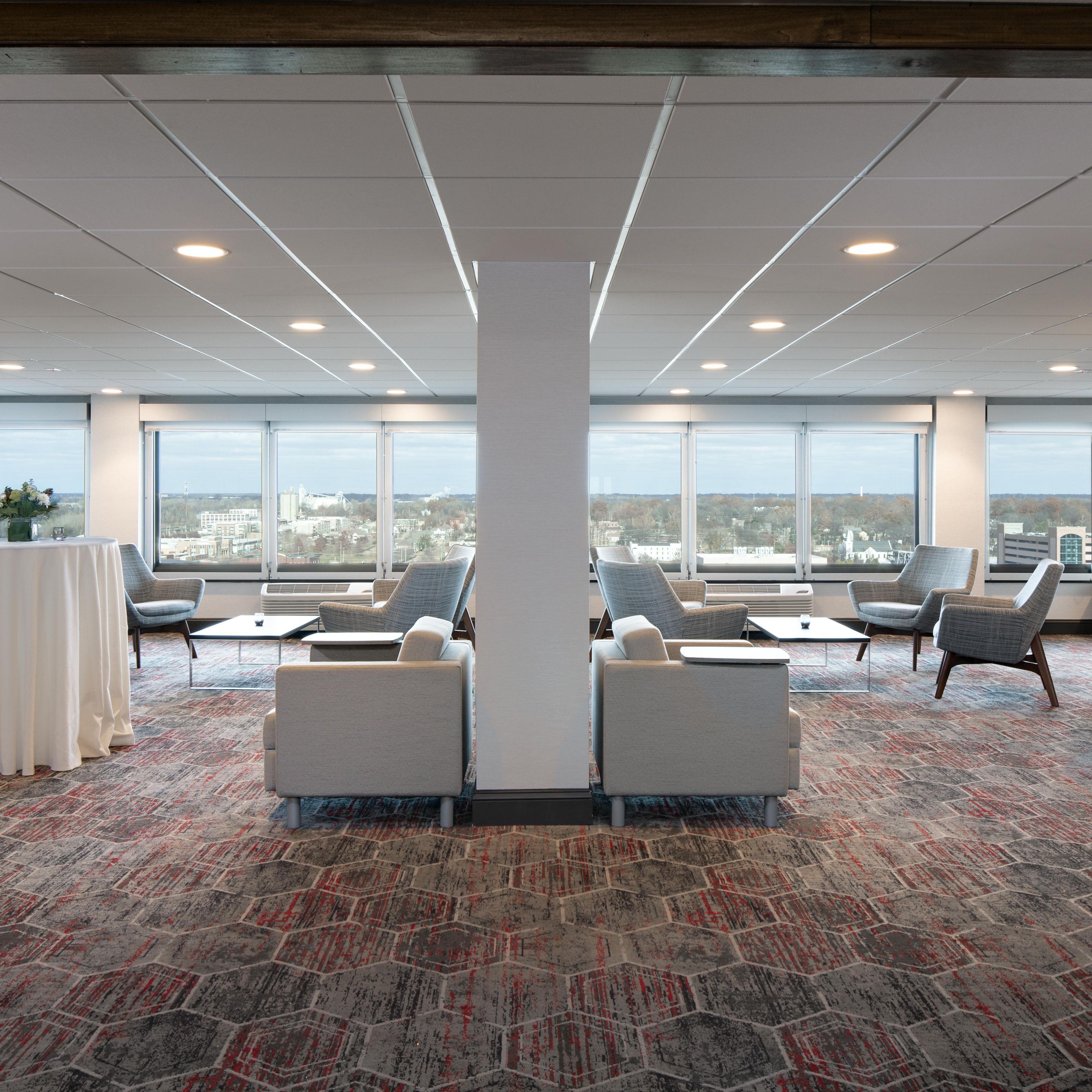 Enjoy expansive views of Memphis from our 11th floor space
