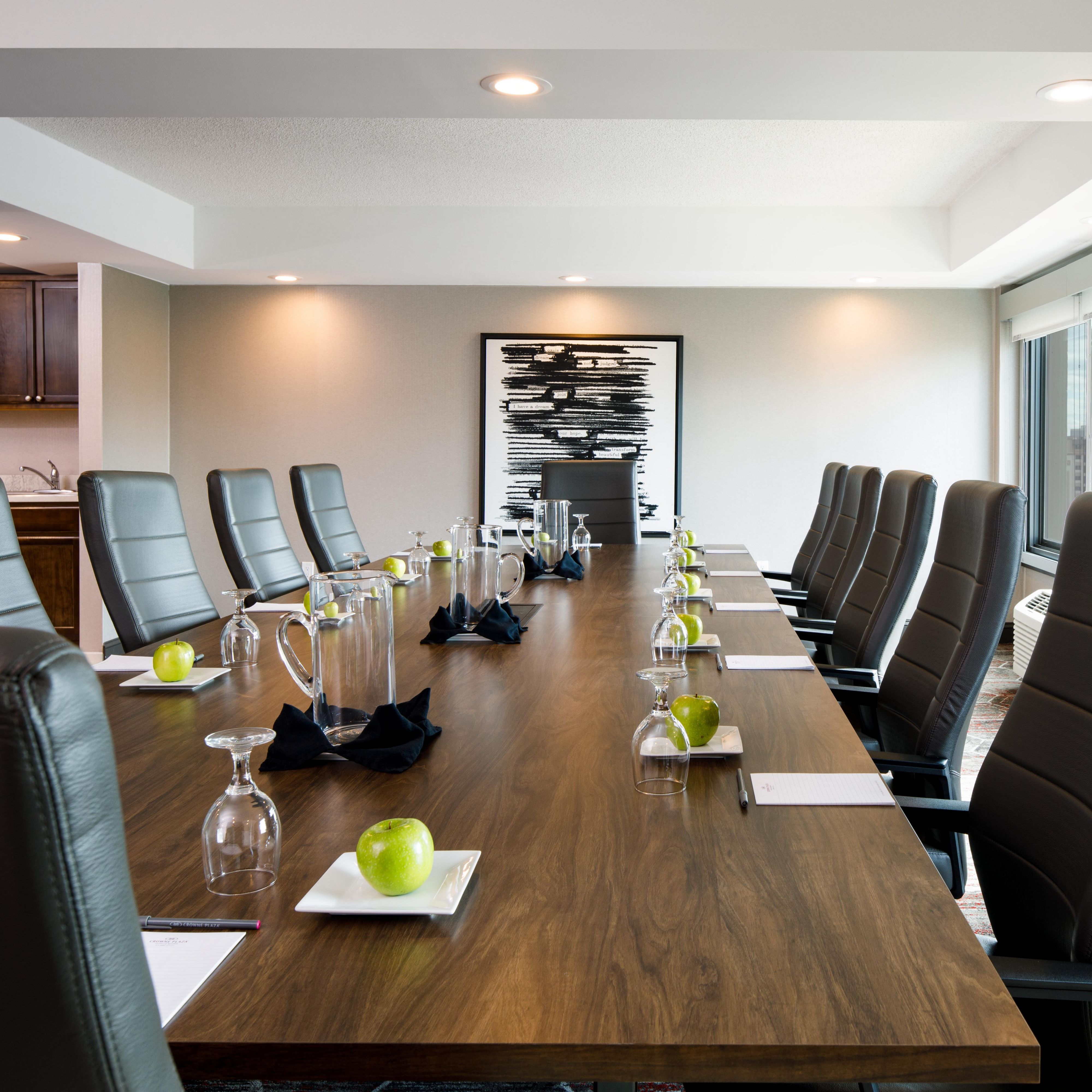 Newly renovated, state of the art boardroom with views of Memphis