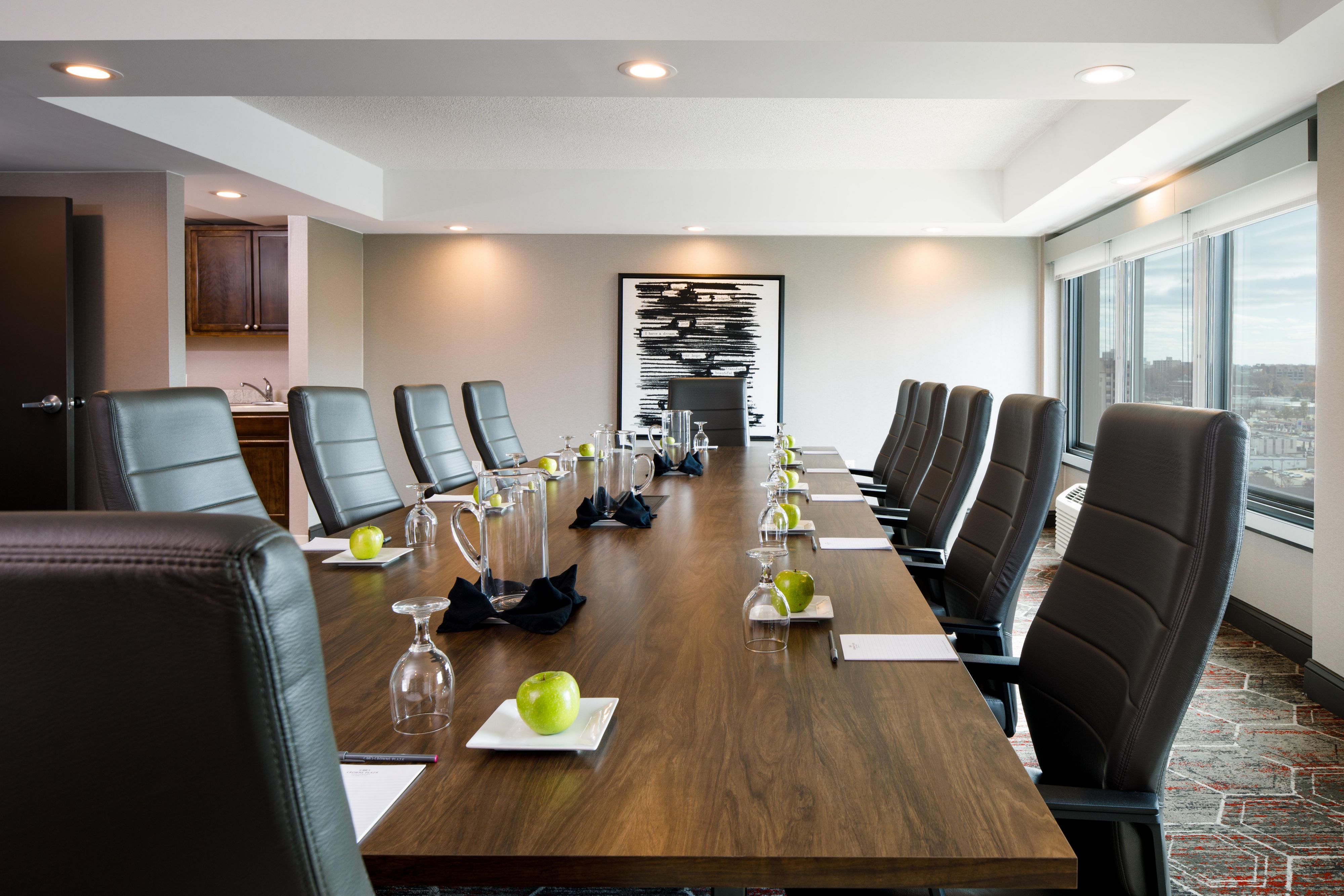 Newly renovated, state of the art boardroom with views of Memphis