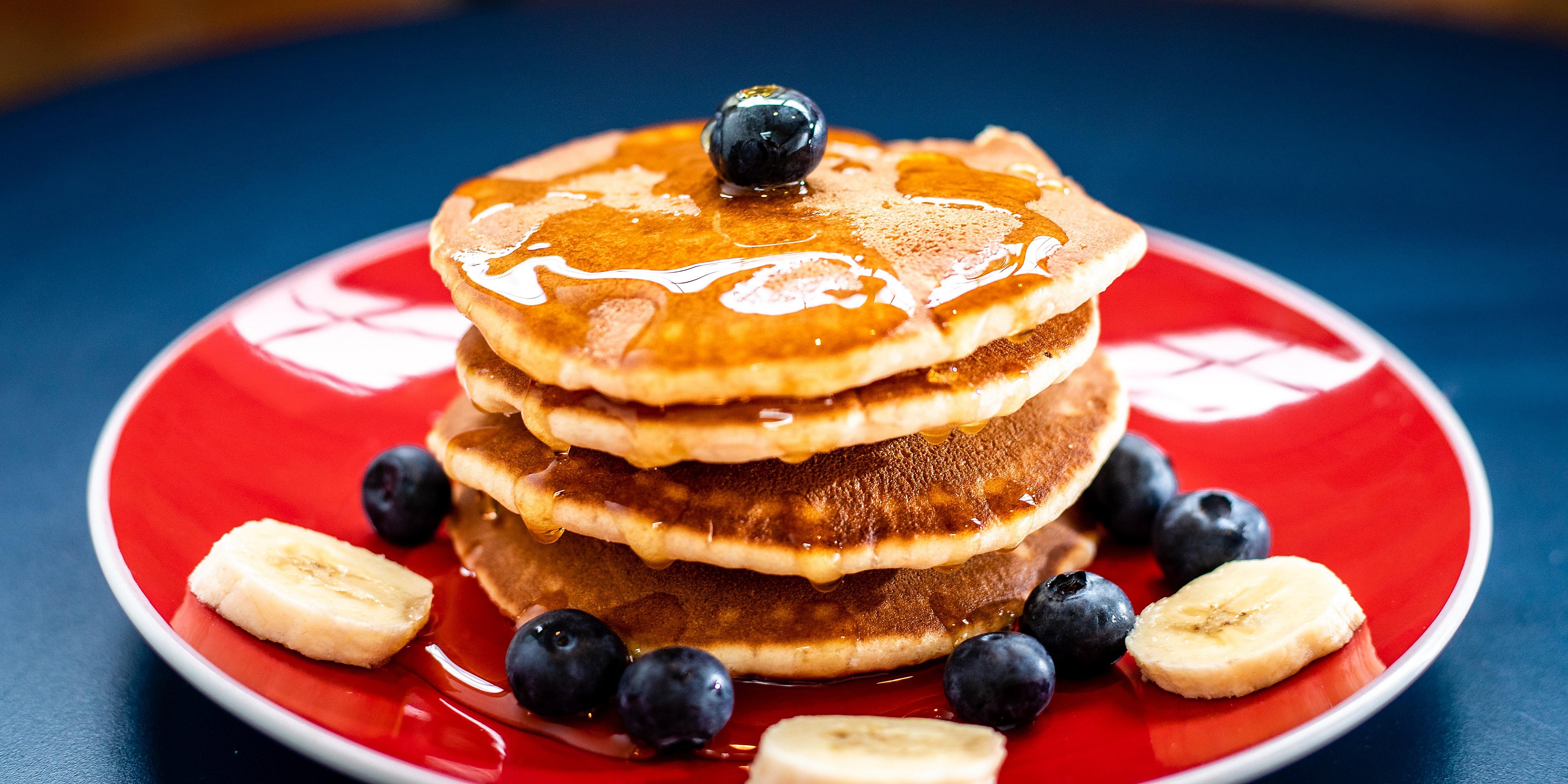 enjoy delicious pancakes after a relaxing nights sleep