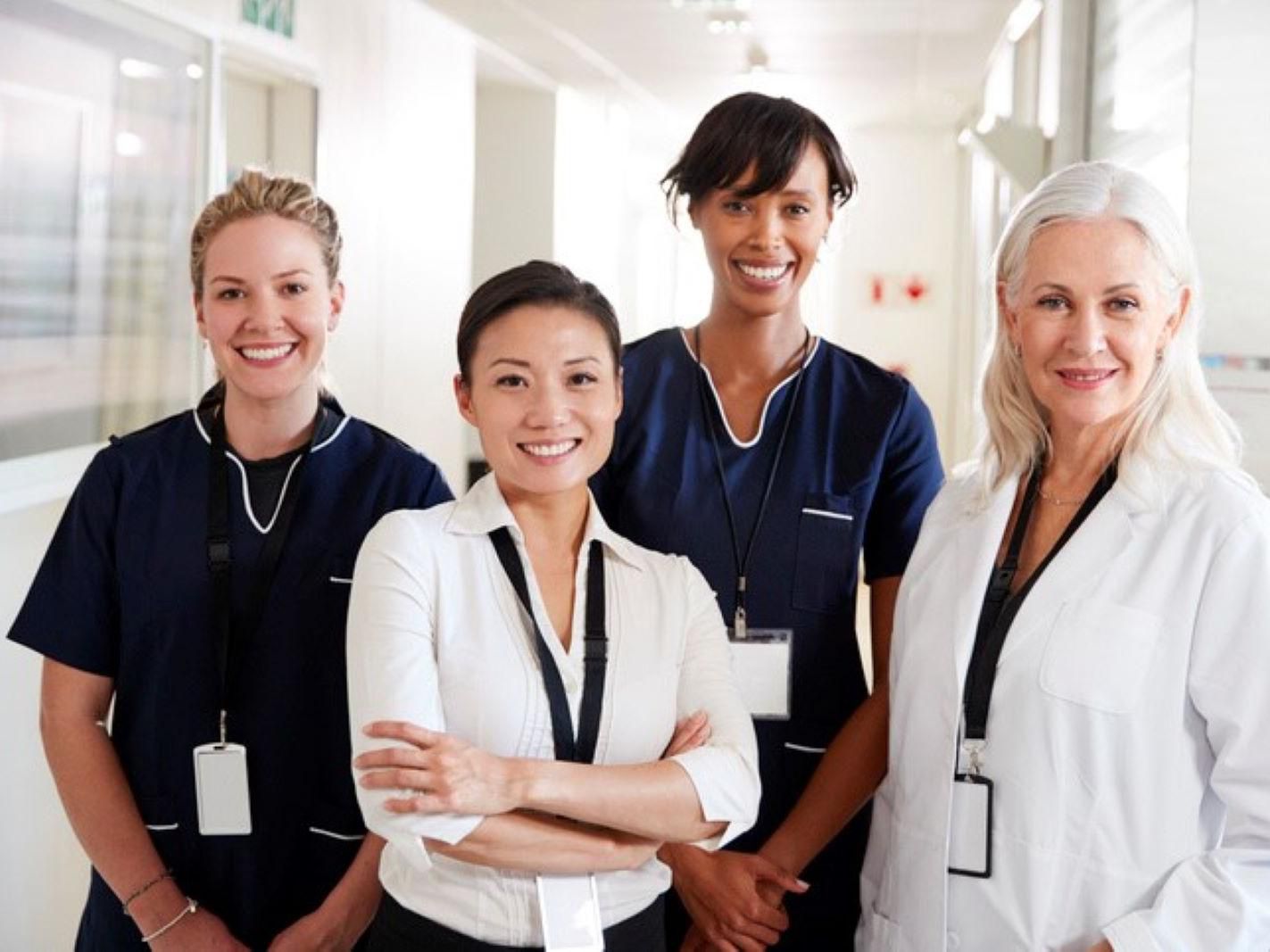team of doctors smiling