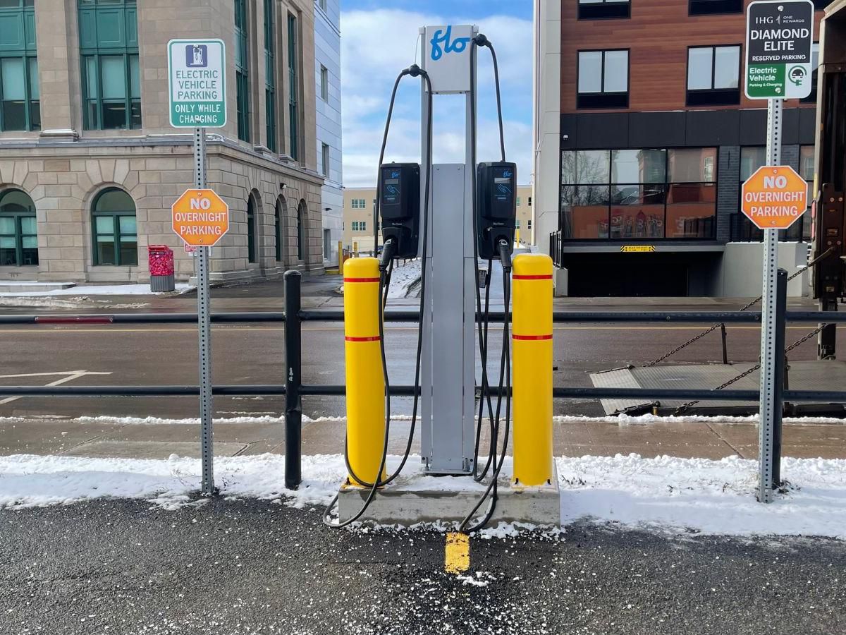 At Crowne Plaza Moncton, staying charged is simple with our self-service EV chargers! Use the Flo app to access them, with fees of $5/hour for the first 2 hours and $2/hour after that. Please note that vehicles must be moved once charging is complete. Enjoy the convenience and peace of mind of having your car ready when you are!