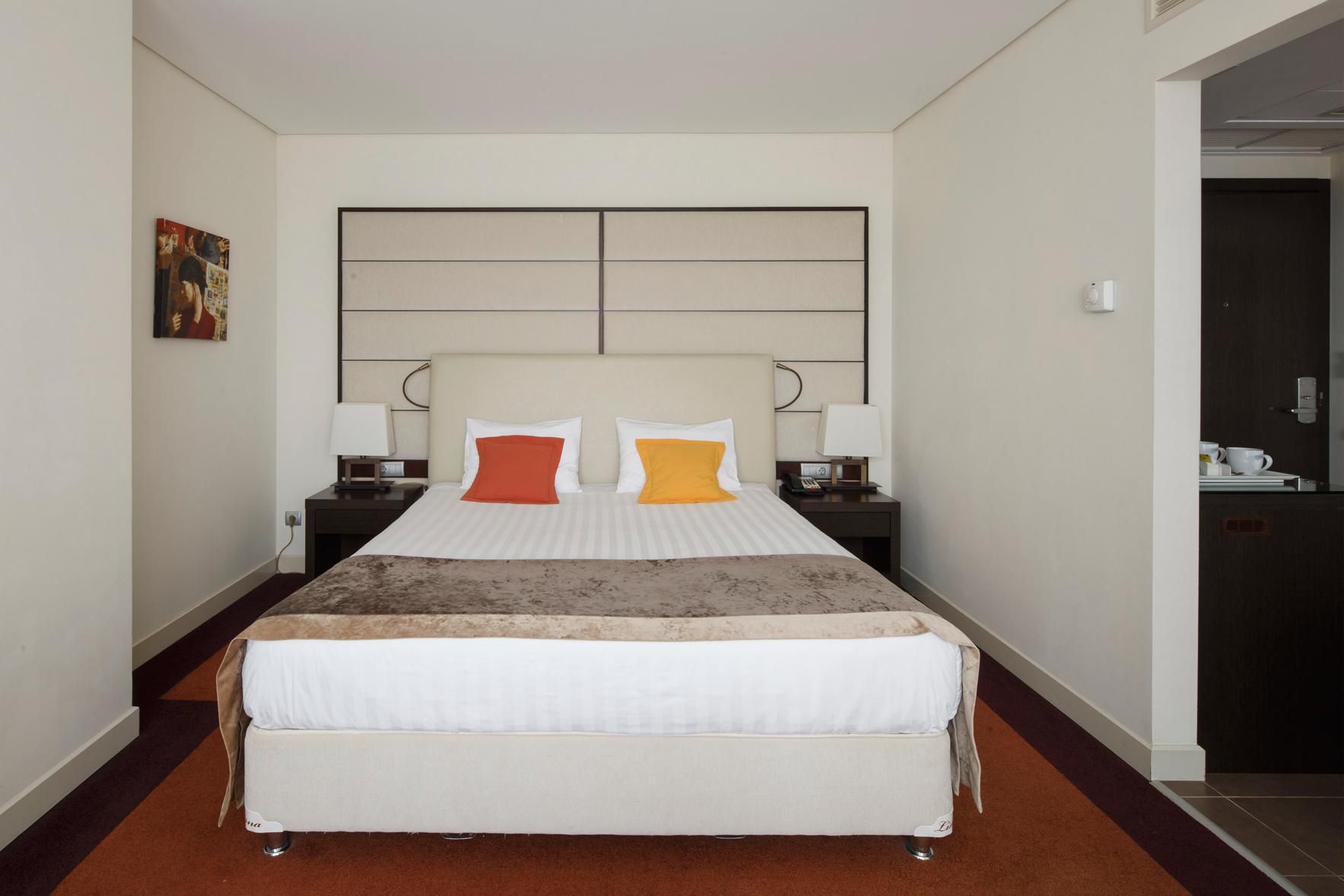 Comfortable room provides a retreat at the end of a working day.
