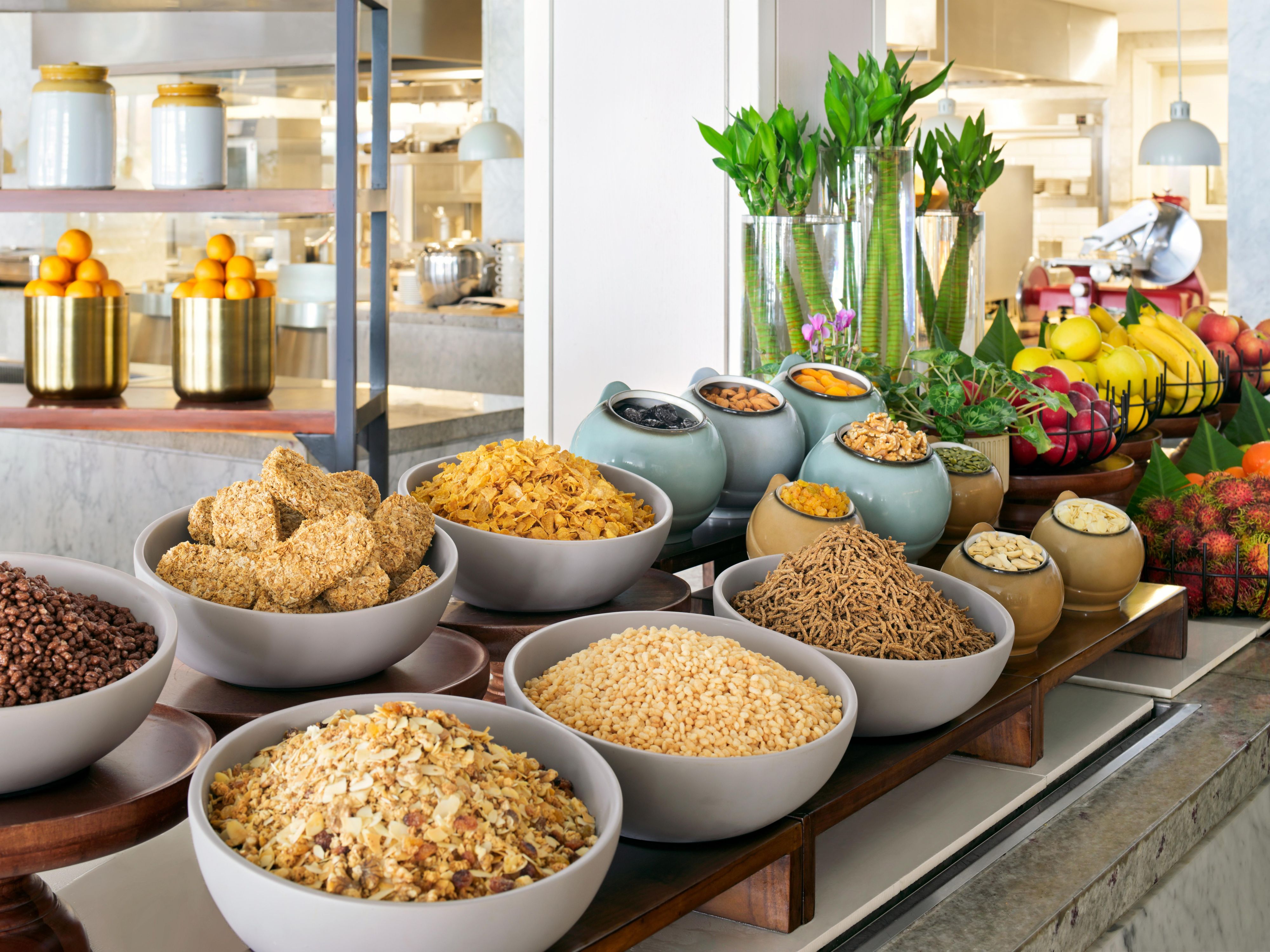 Rise, shine, and savor the flavors of our breakfast bar.