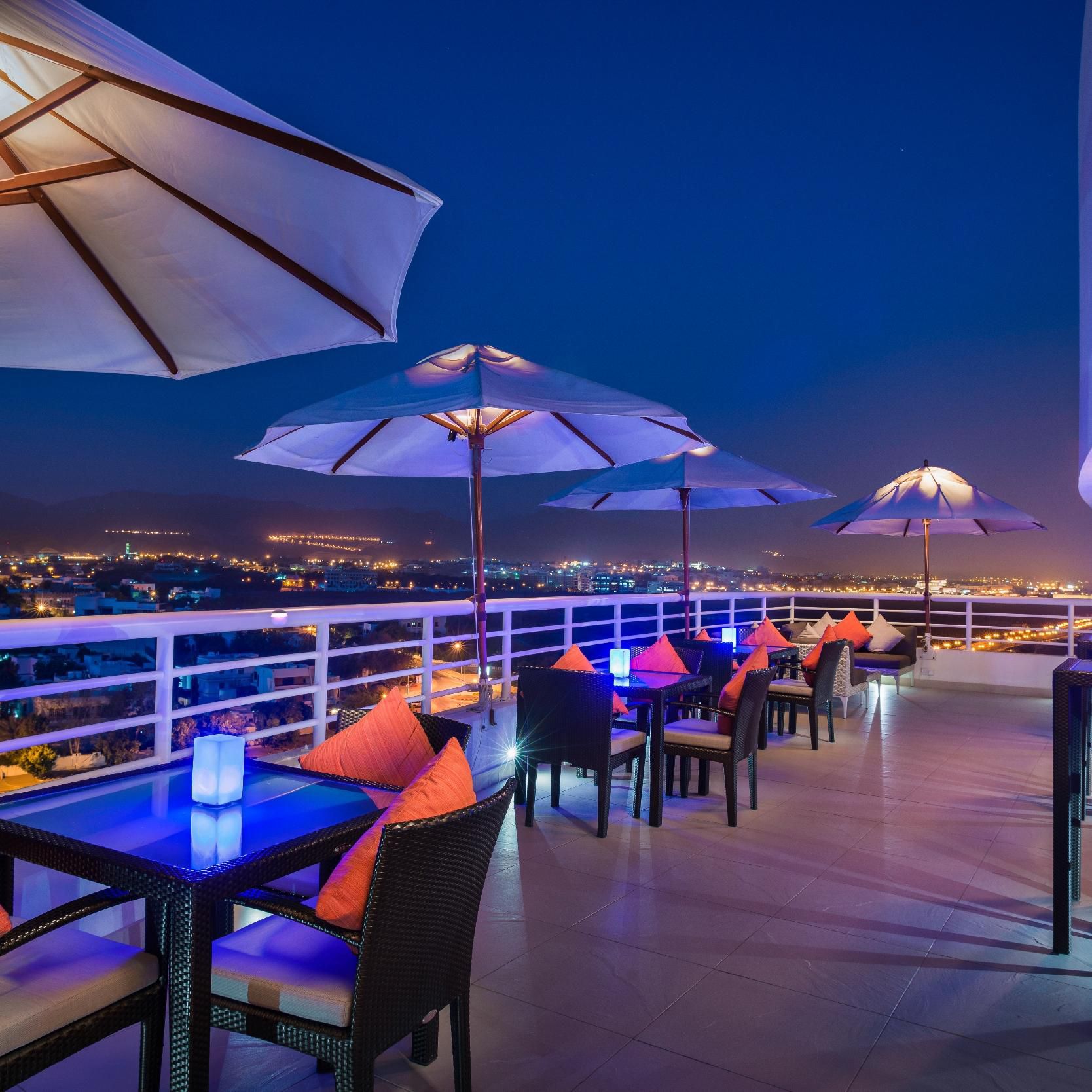 Club Lounge terrace with stunning views