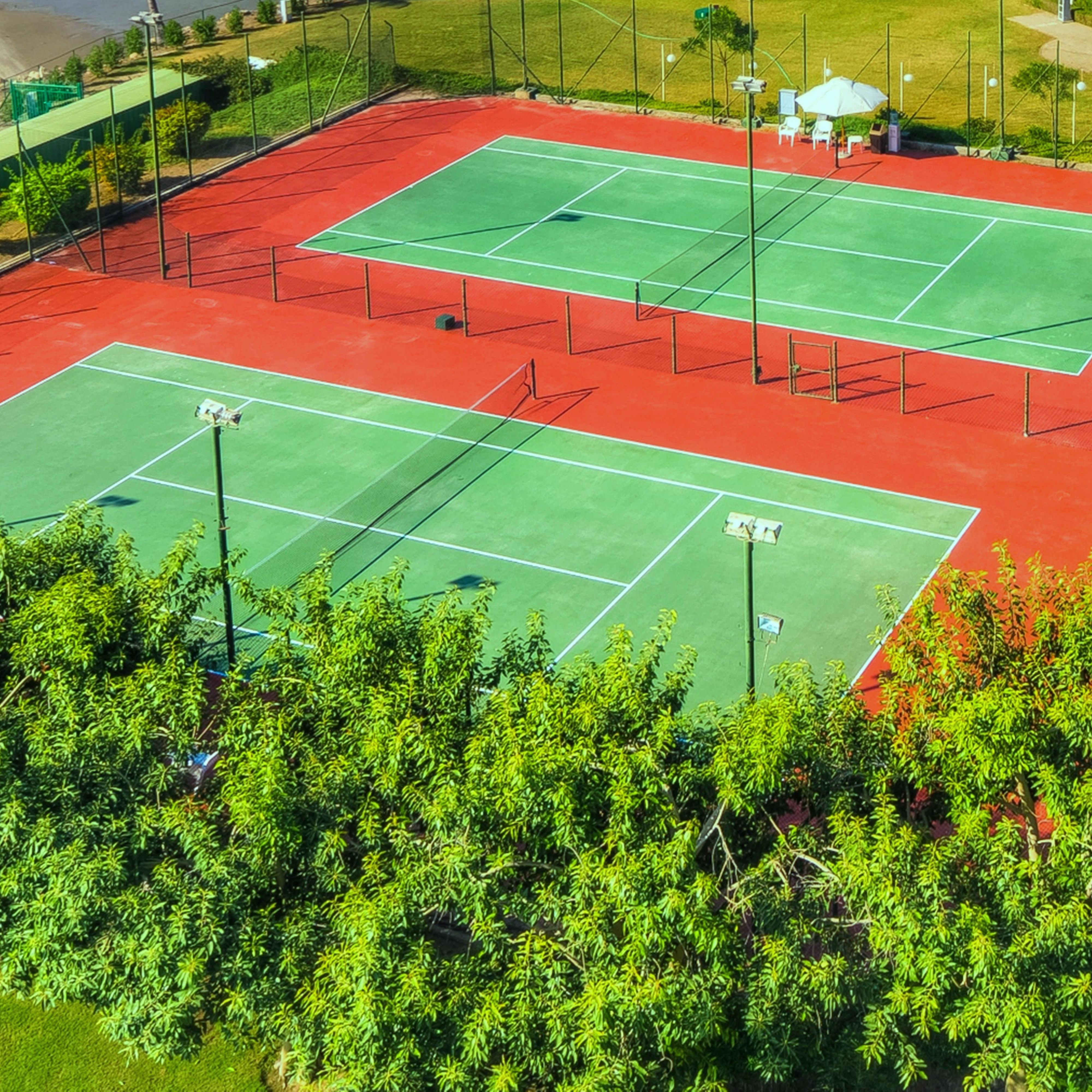Tennis courts to keep you active during your stay