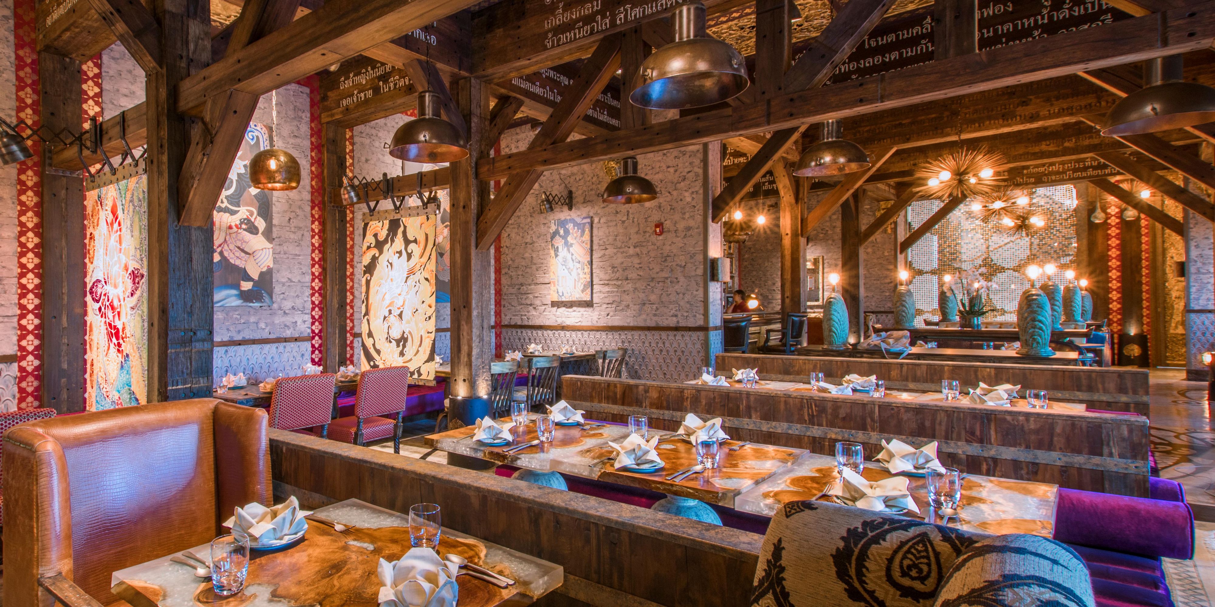 Explore the fantastic interior of Charm Thai Lounge & Restaurant