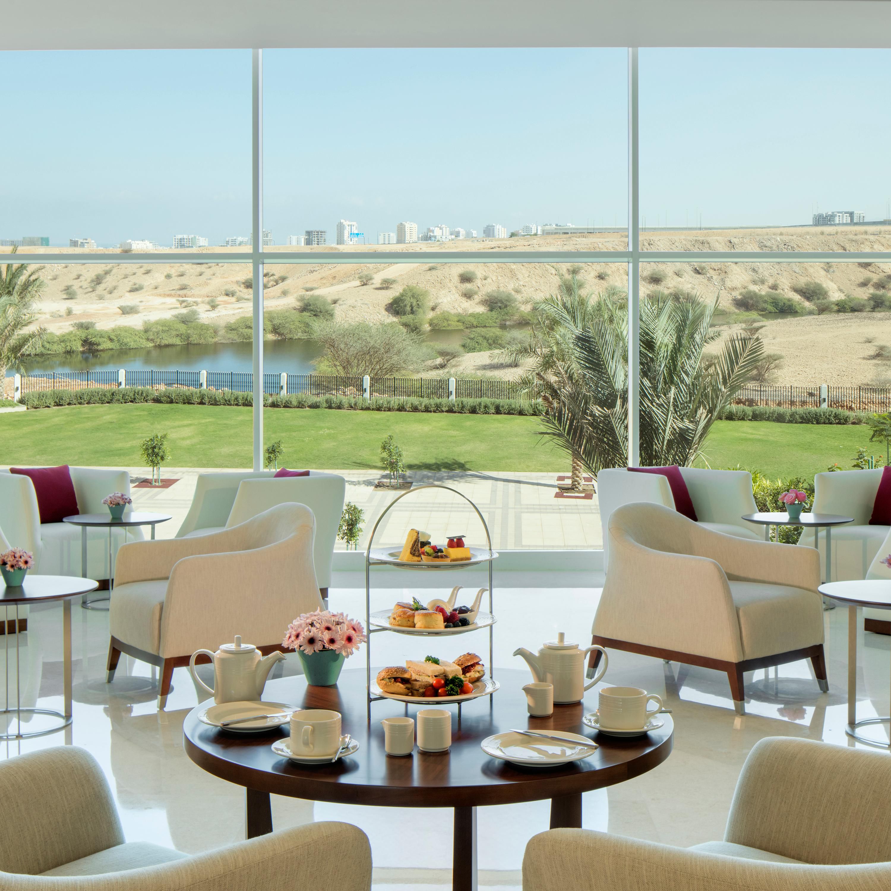 Enjoy afternoon tea at Connexions in the Lobby Lounge
