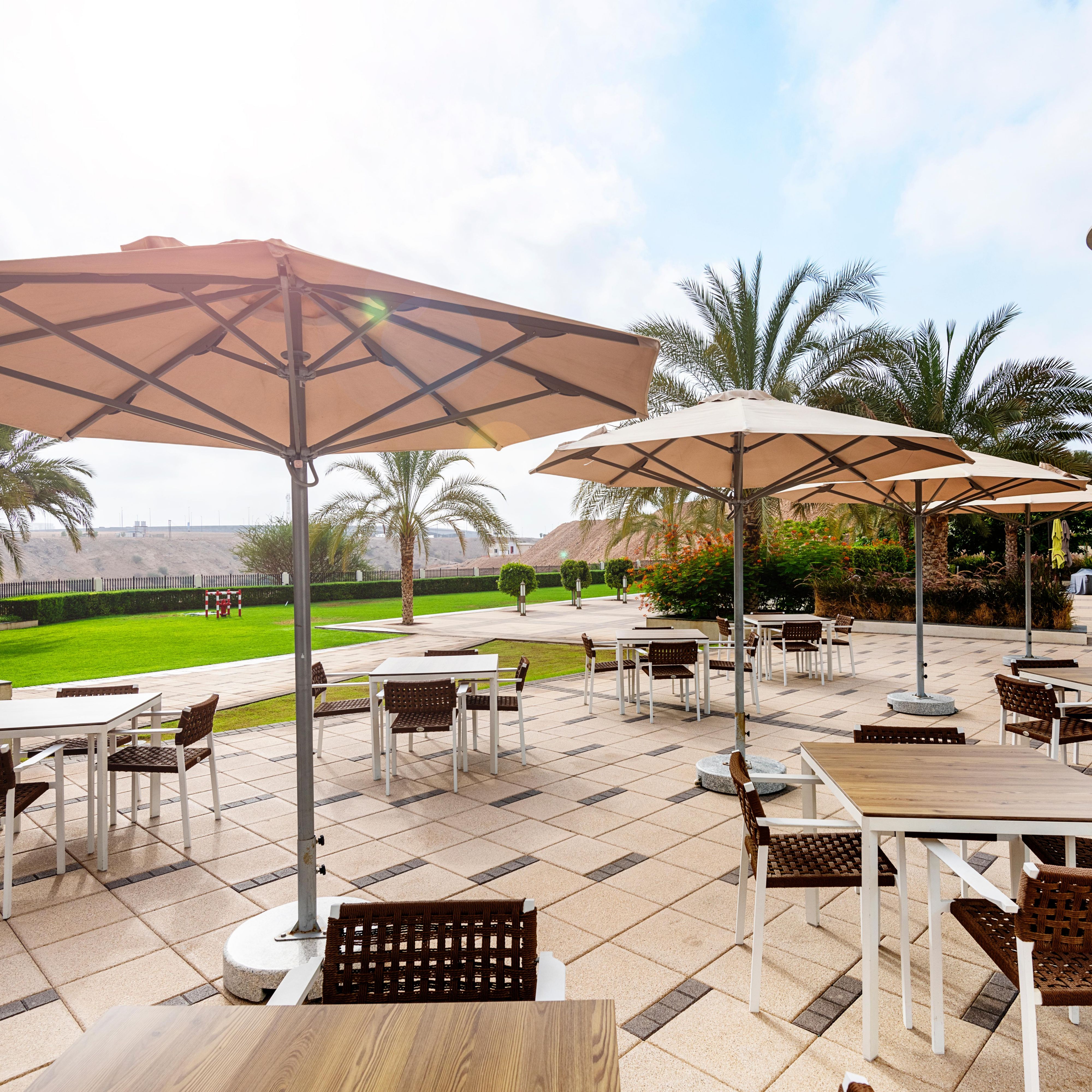 Enjoy your meal at Mosaic´s terrace