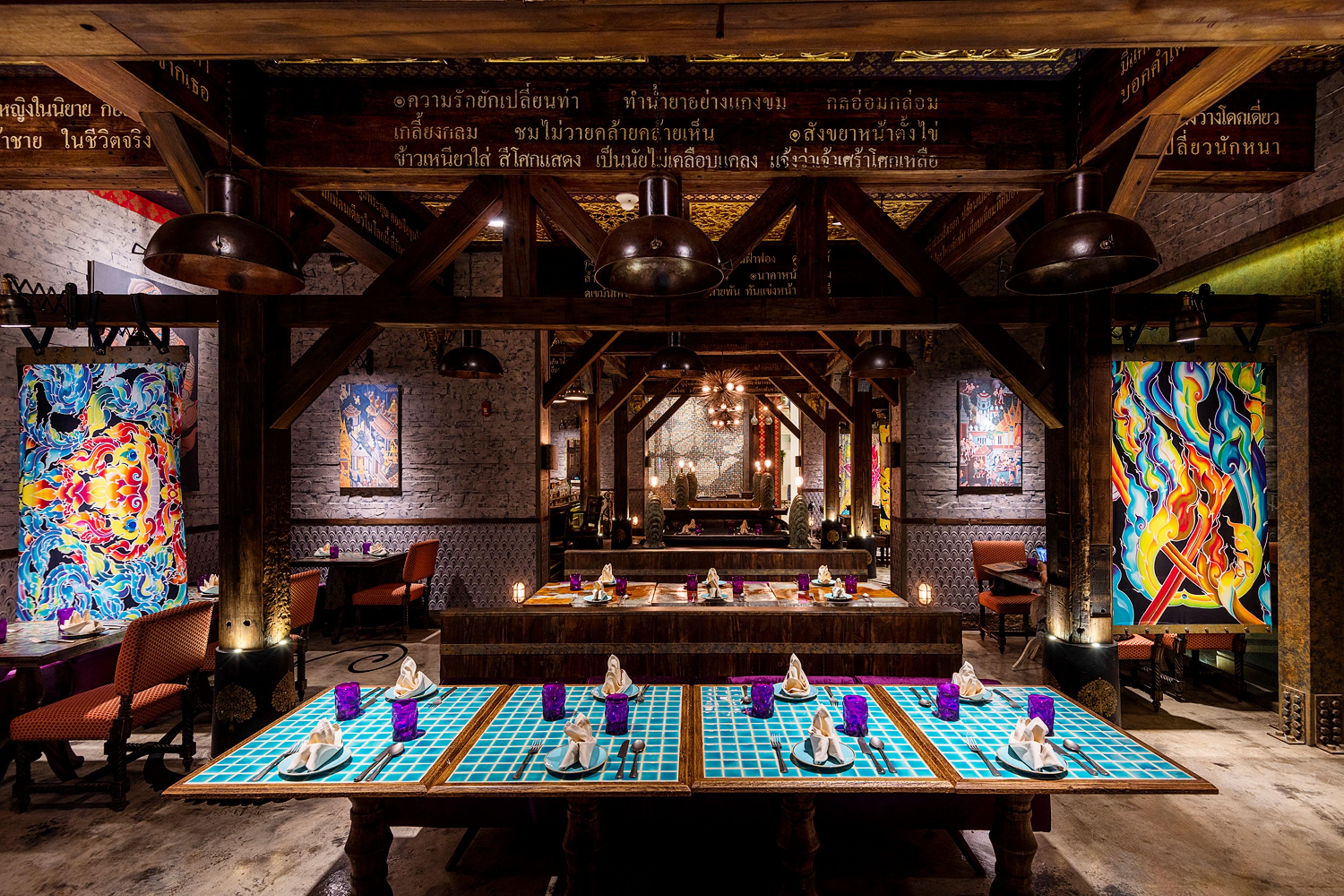 The stunning interior of Charm Thai