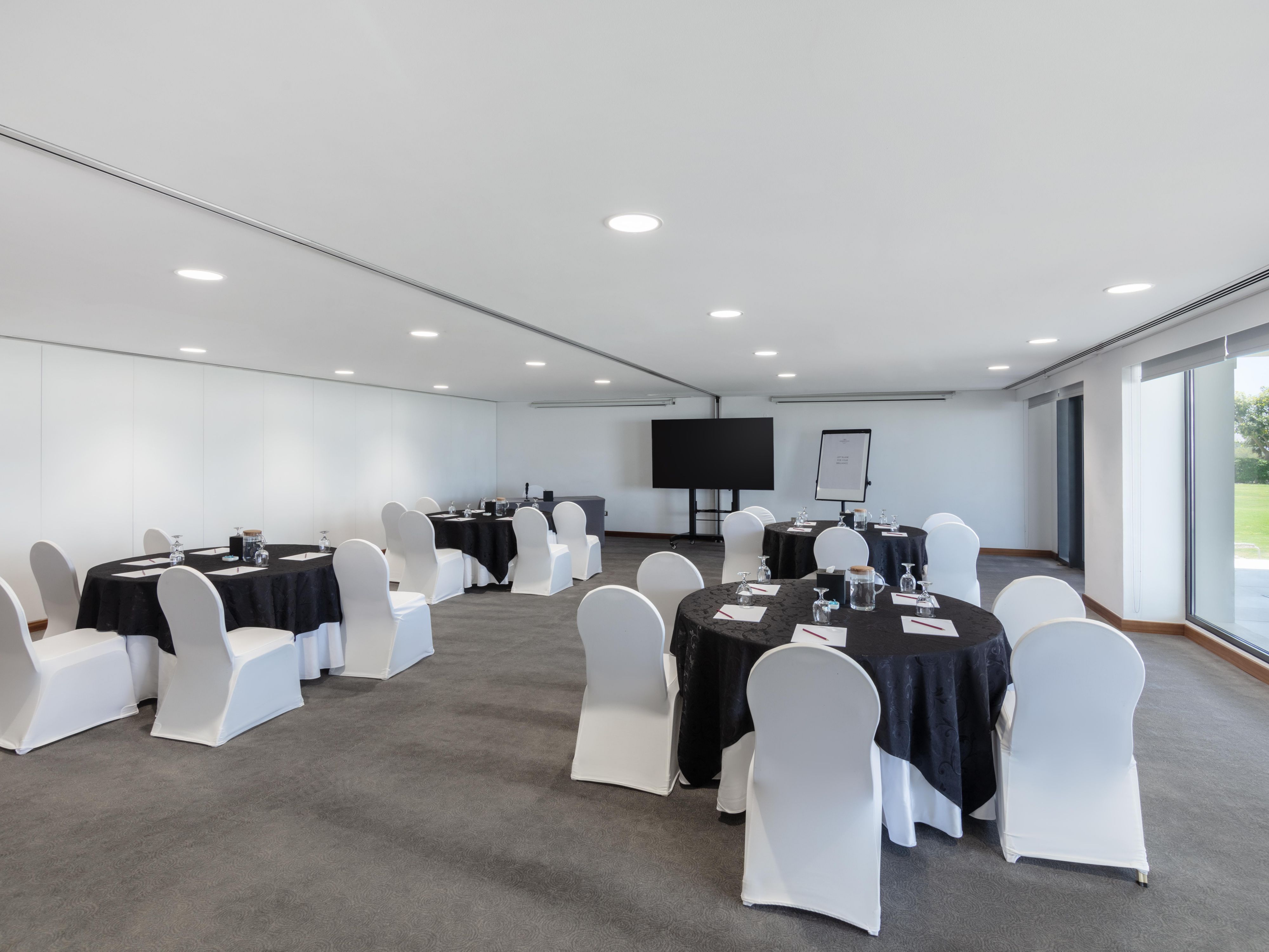 Al Luban is a natural-light filled venue overlooking the garden