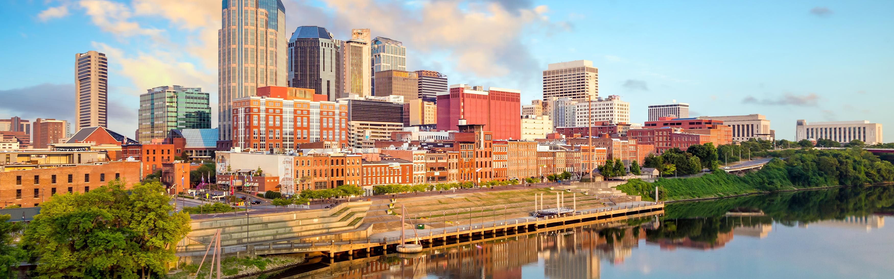 The beautiful downtown Nashville skyline.