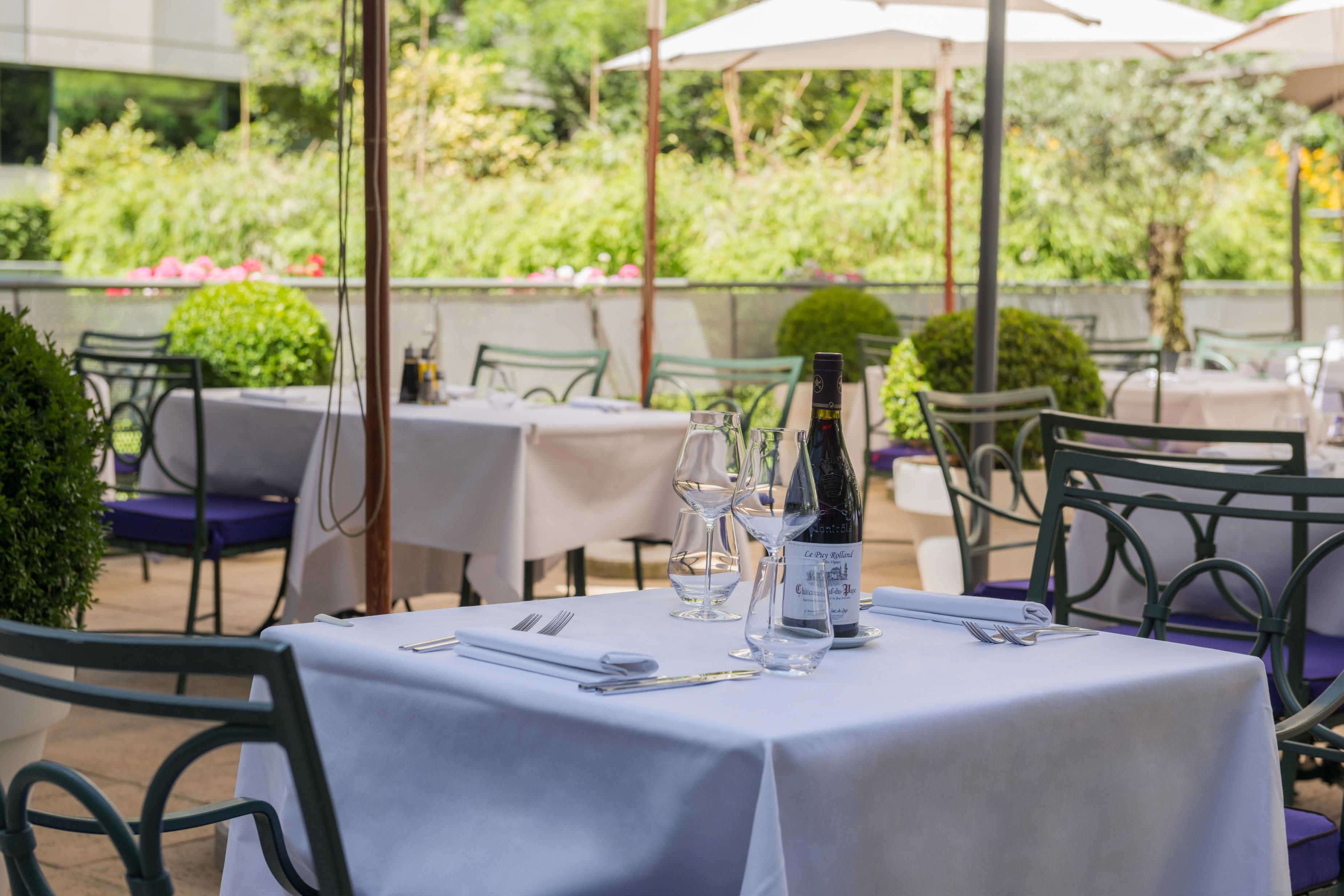 Our lovely summer terrace opens for lunch and dinner