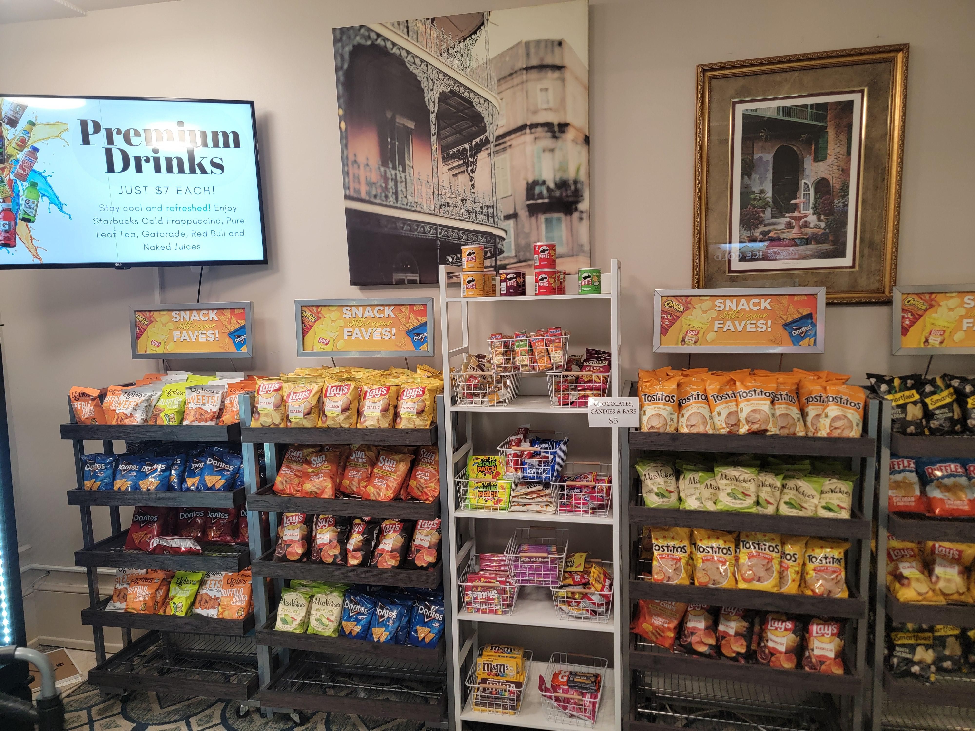 Marketplace with snacks