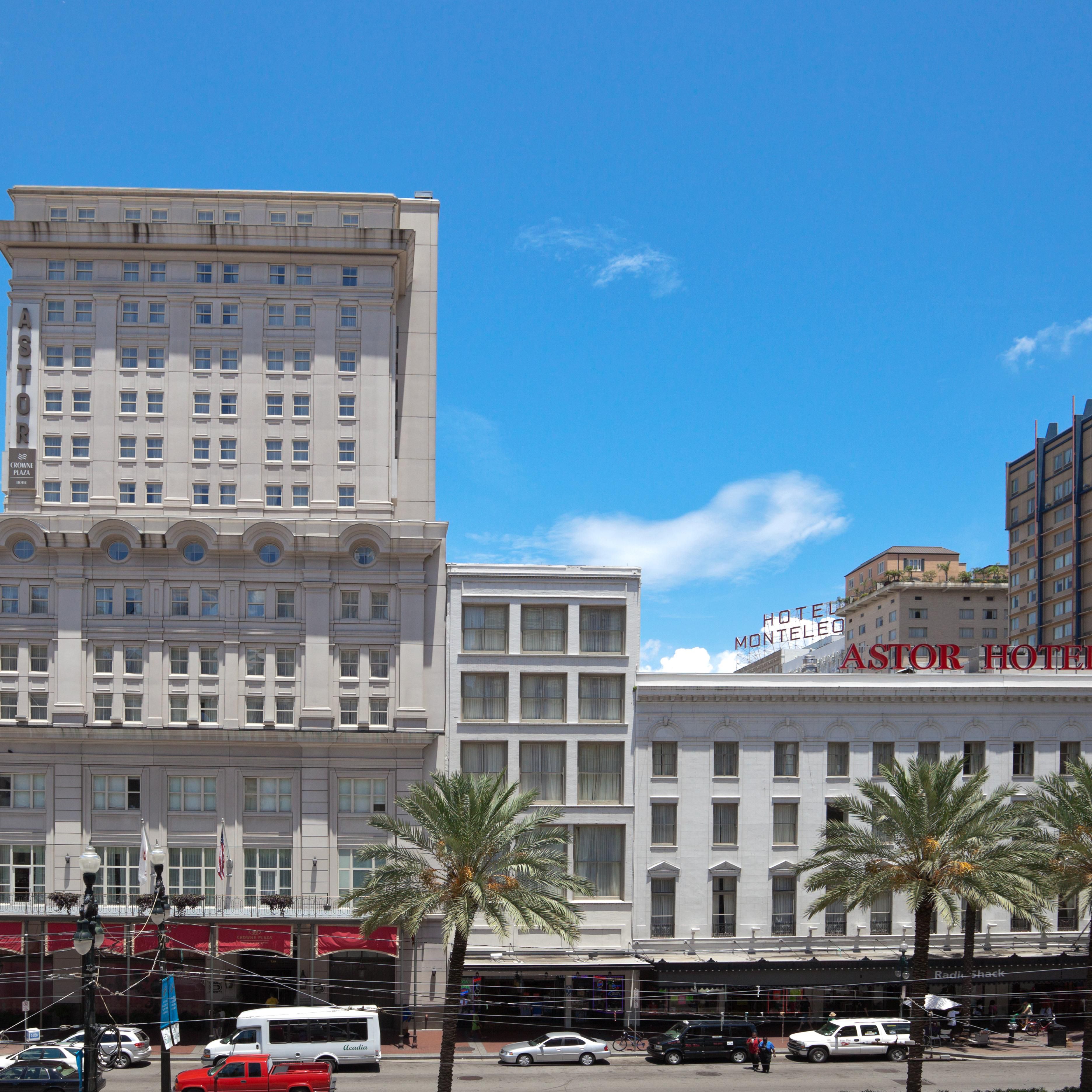 Canal Street Shopping and View of Crowne Plaza