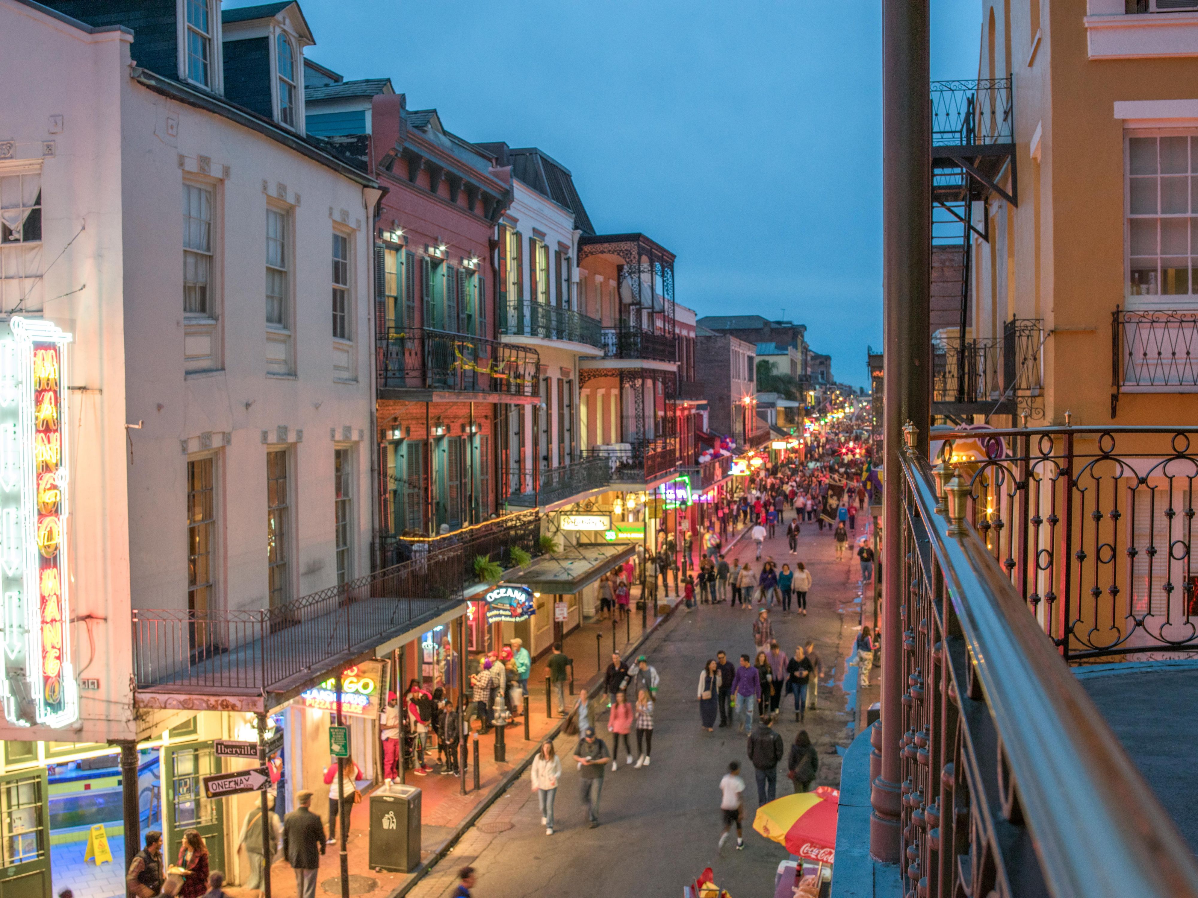 bourbon street french quarter new orleans