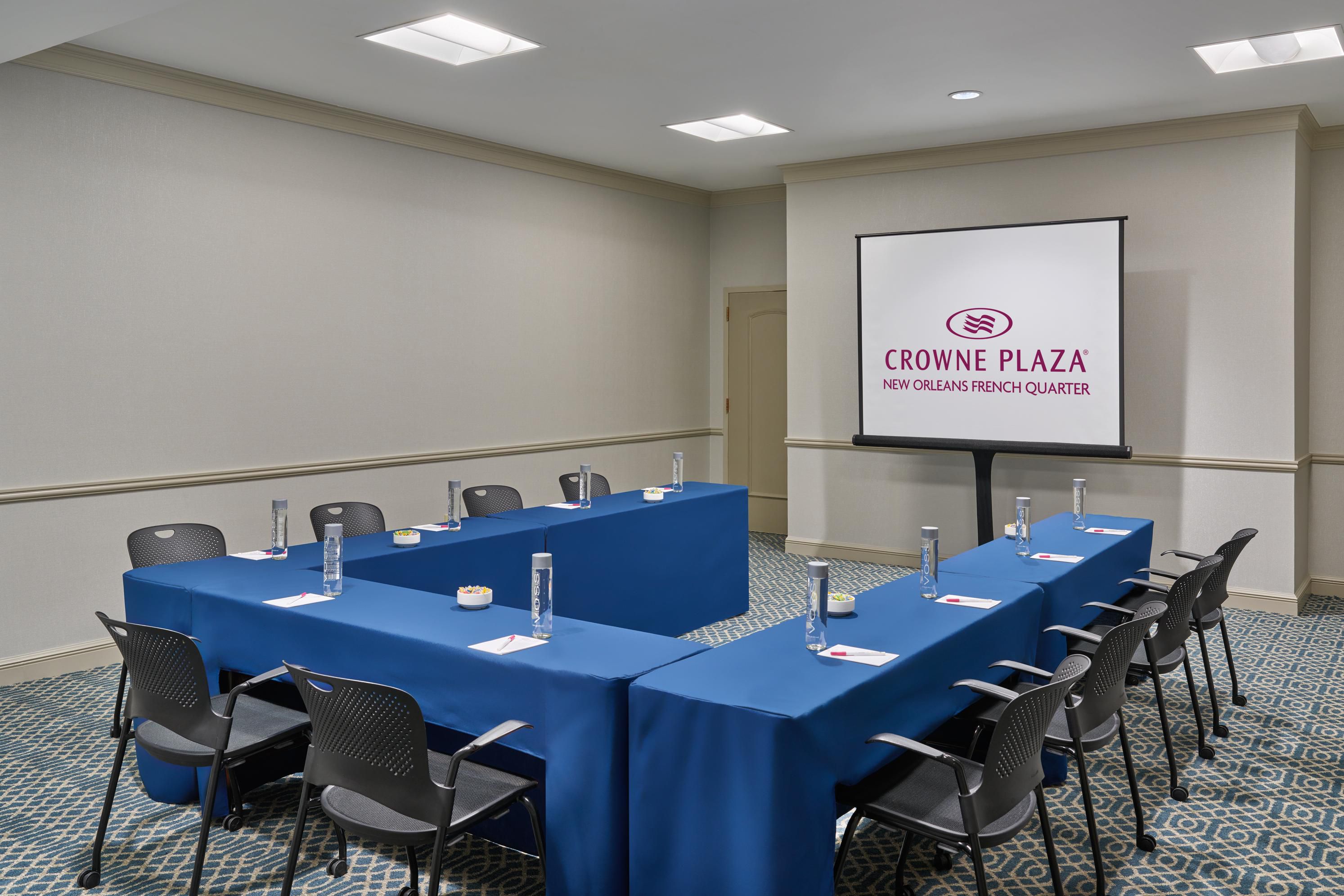 Burgundy room is designed for meetings up to 40 attendees
