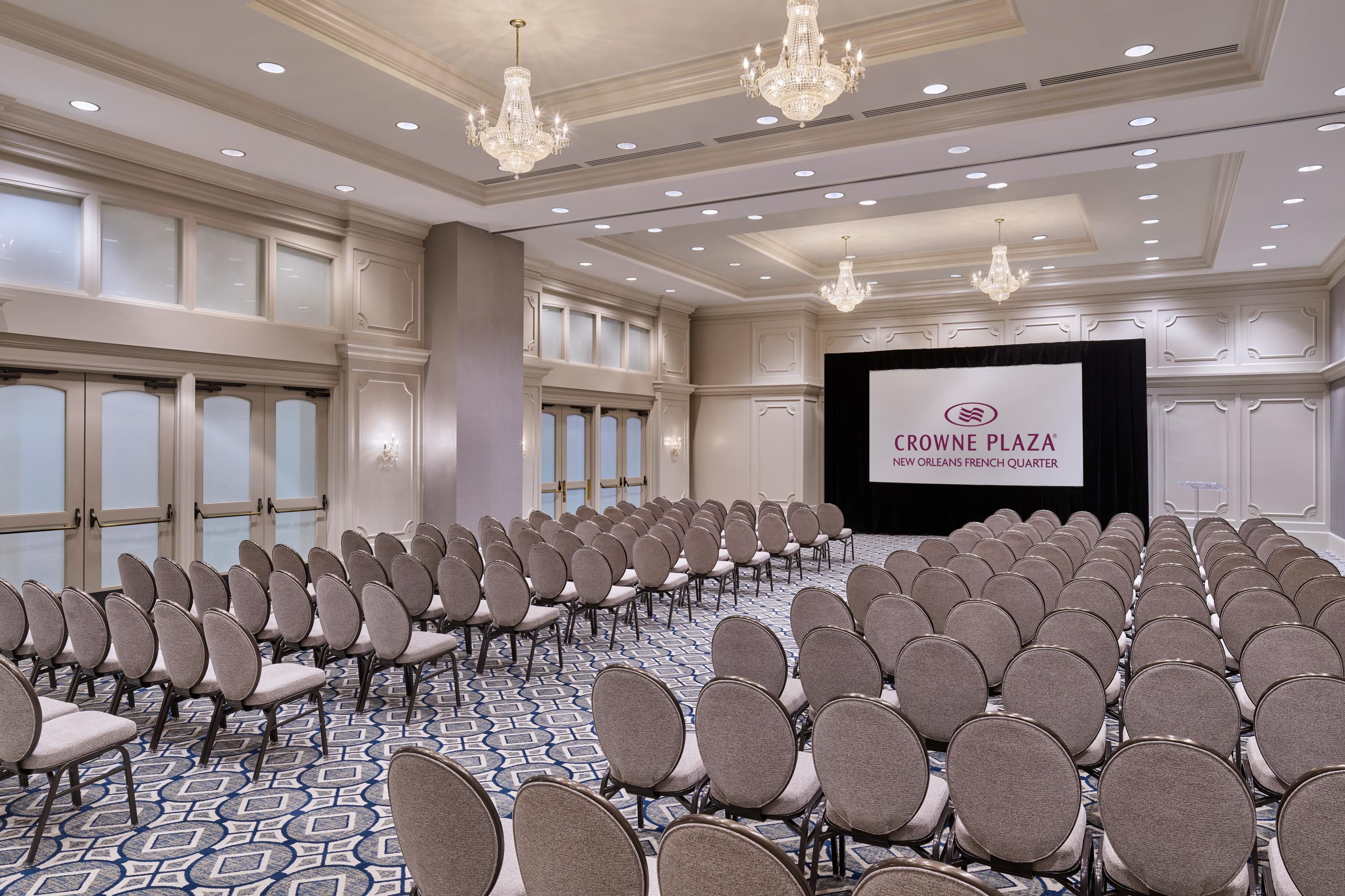 St. Charles Ballroom is designed to accommodate up to 200 guests