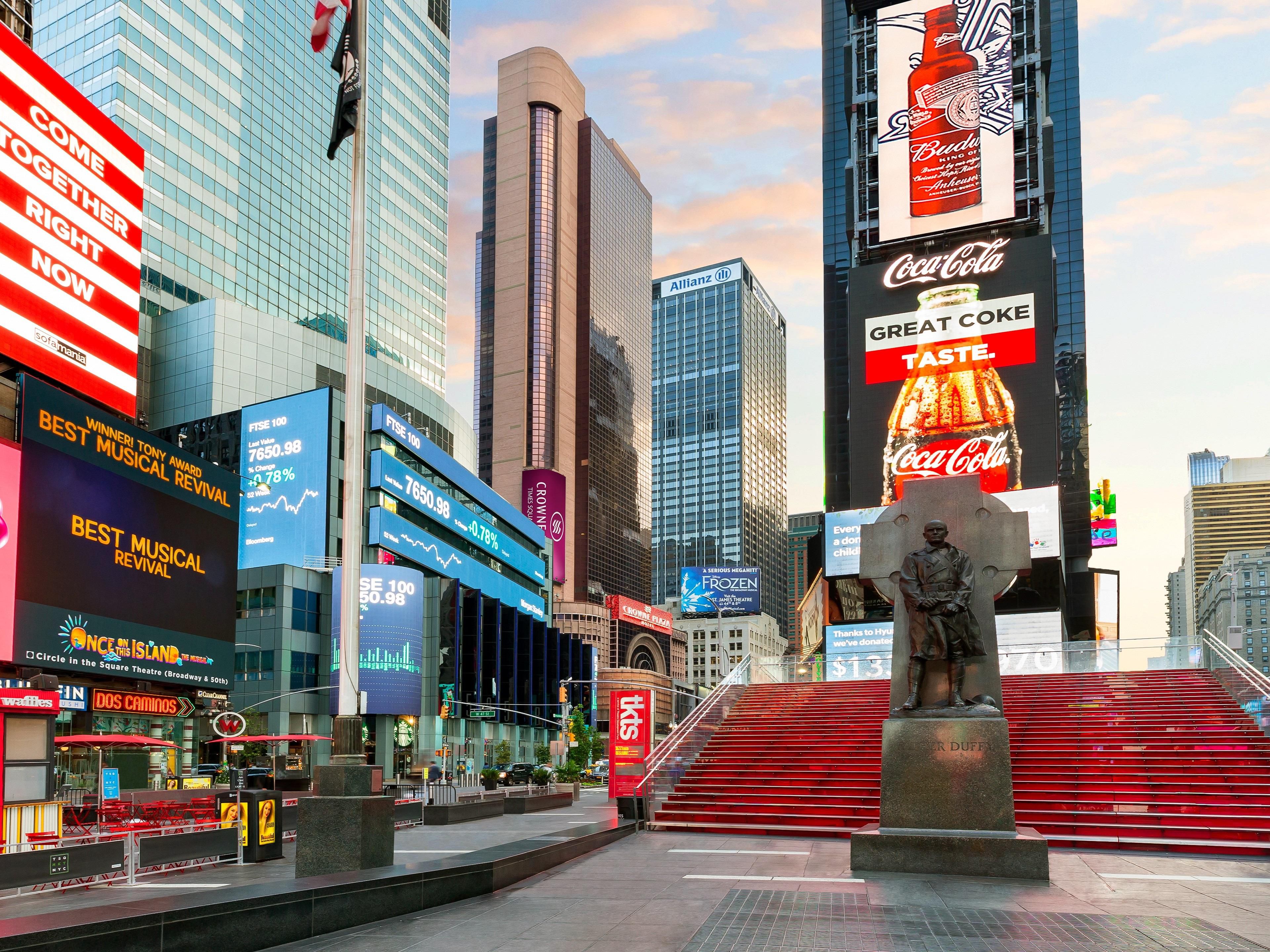 No trip to NYC would be complete without exploring Times Square.