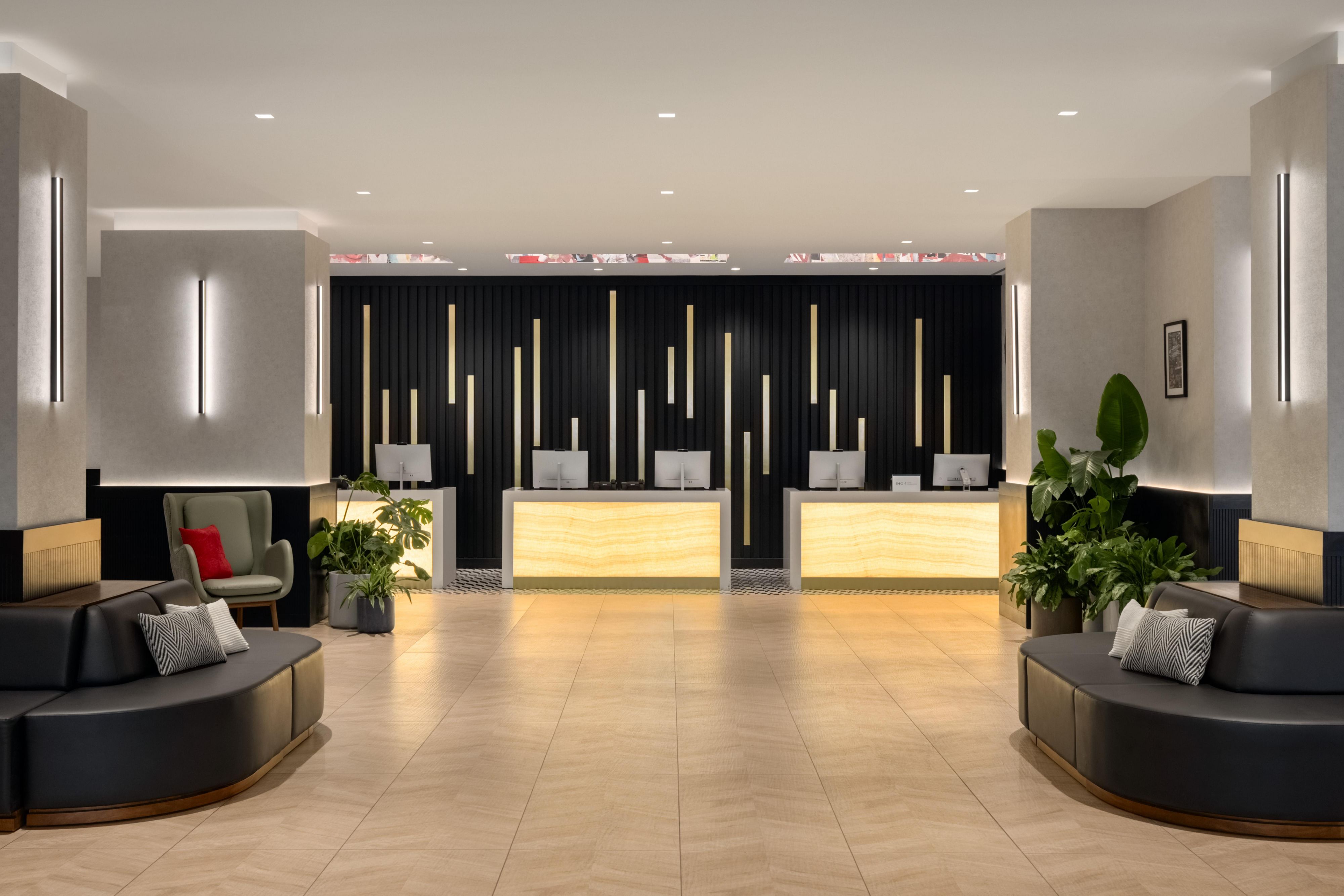 hotel lobby area