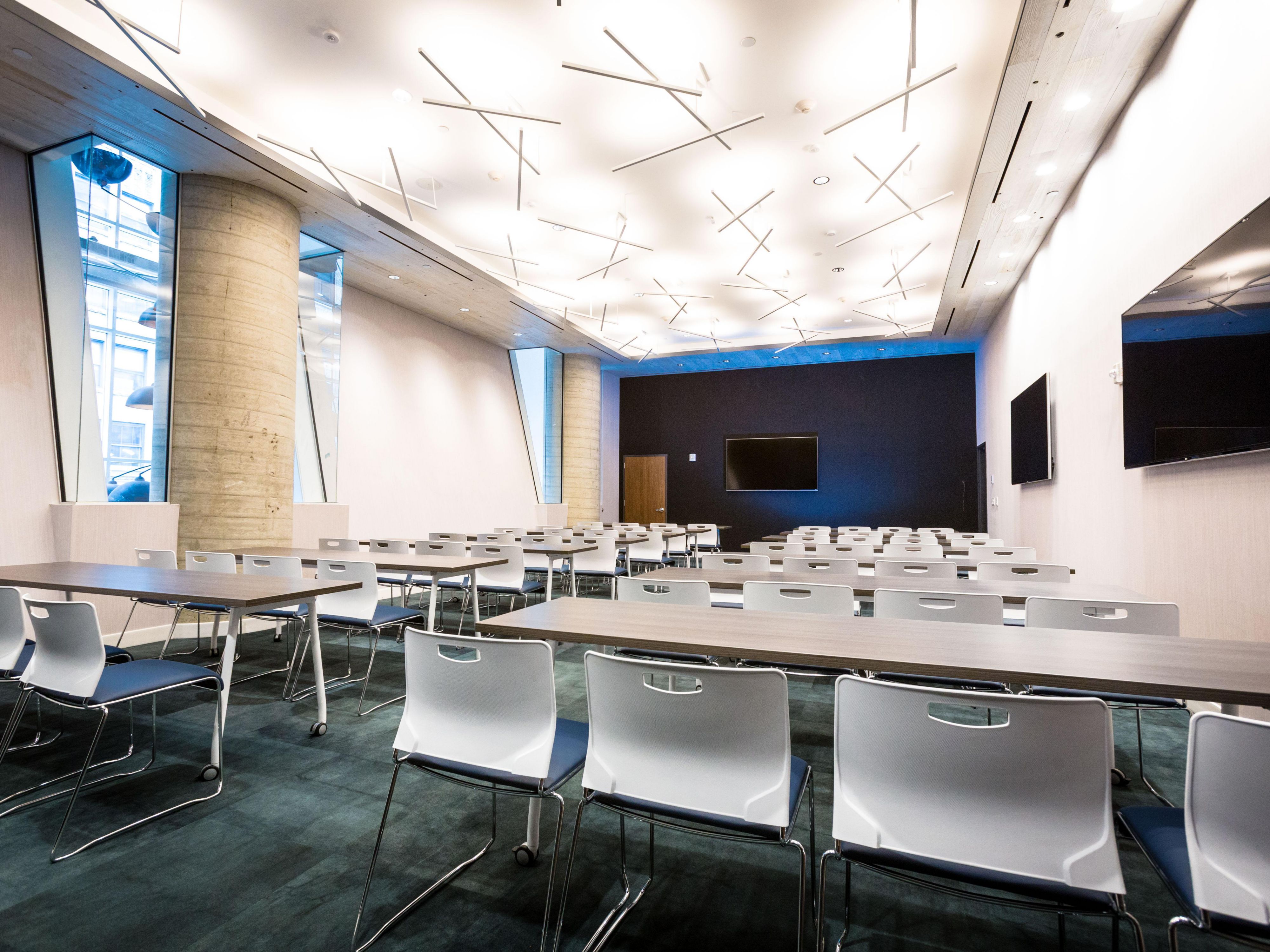 Offering 1,100sqft of flexible meeting space the Hudson Room can accommodate up to 60 guests in most configurations.  High ceilings, natural light, plug and play technology and our dedicated Meeting Director will ensure that your next event exceeds your expectations.  Check our offers page for any current promotions and book with us today.