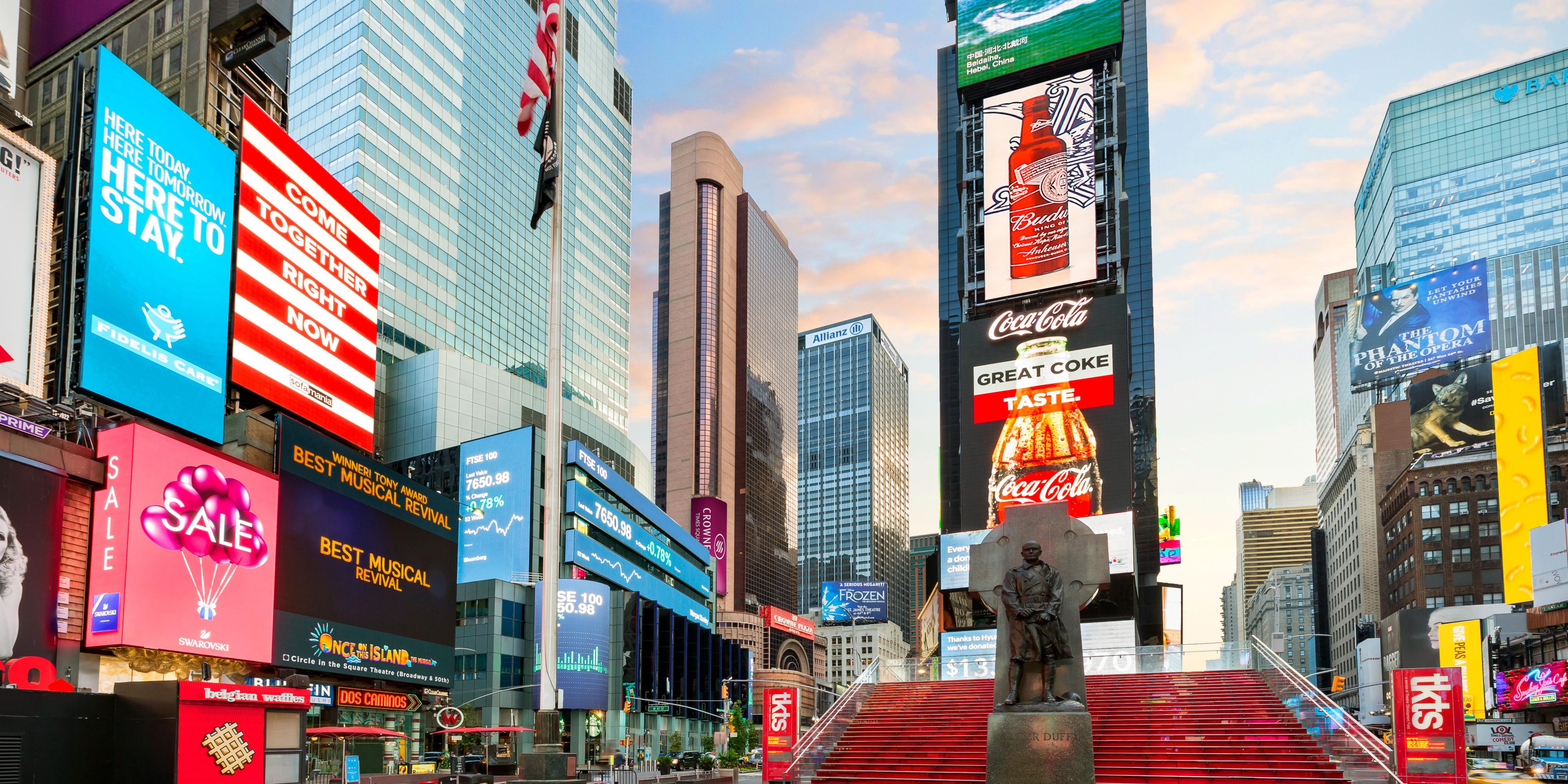 Times Square, New York City in the Middle of the Night - Around the World  L