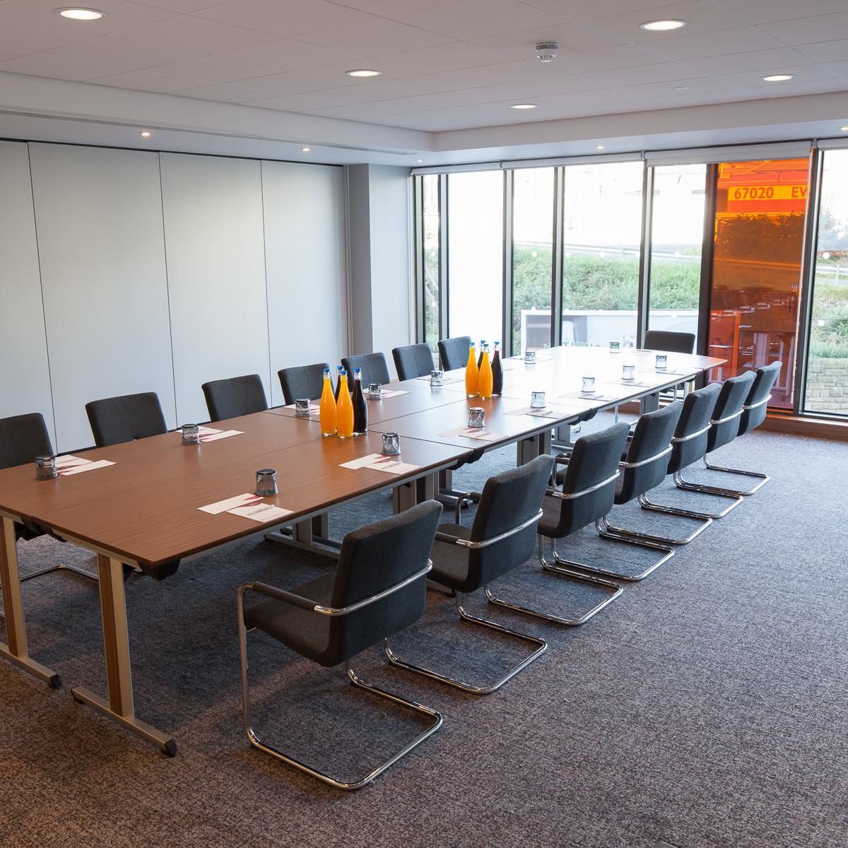 Our meeting rooms can be split to alter the size of the room