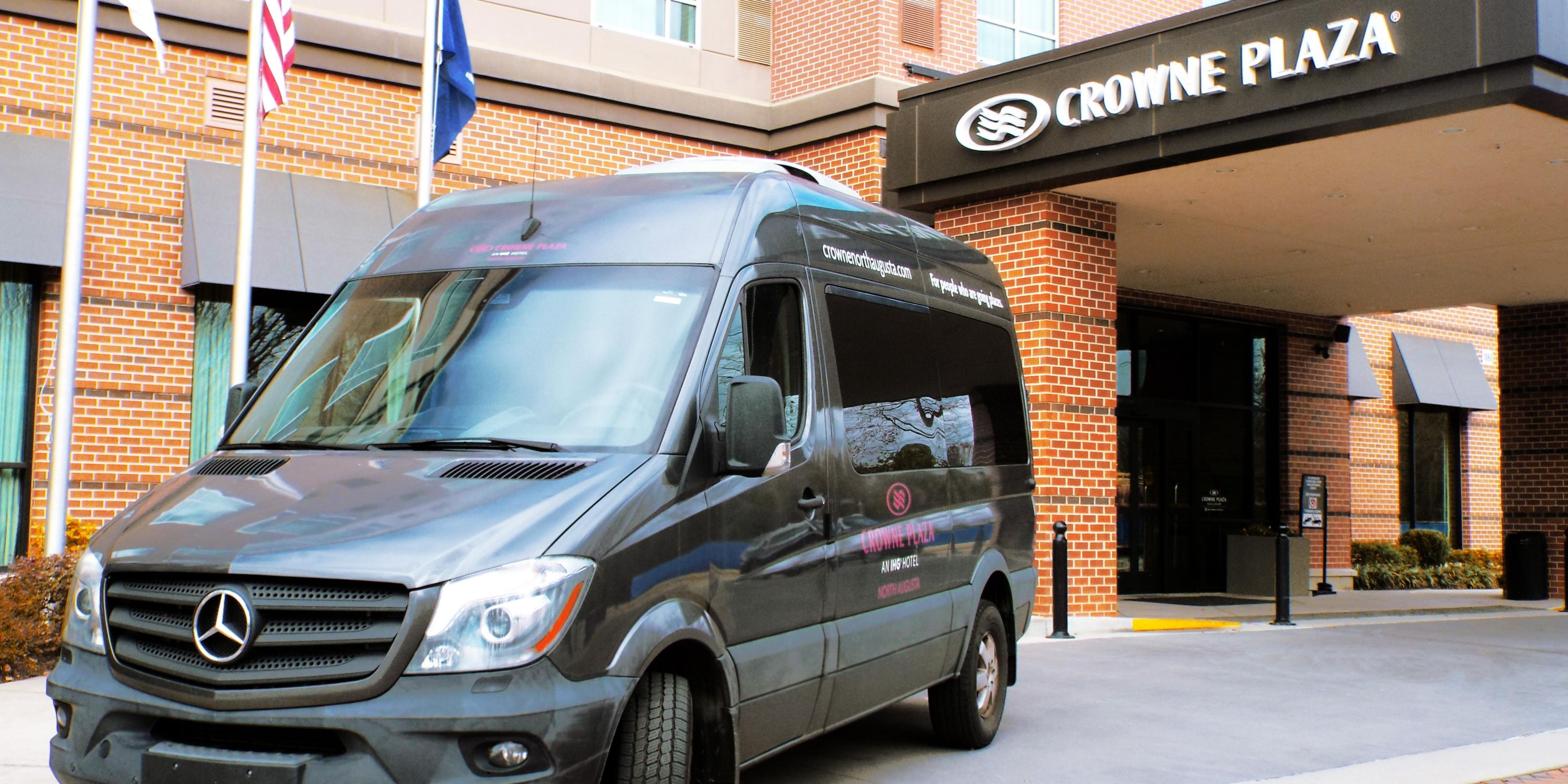 We’re happy to offer our guests complimentary shuttle service Monday, Tuesday, and Friday–Sunday from 7am to 10pm within a 5-mile radius (based on availability). Need a ride to or from Augusta Regional Airport? We’ve got you covered with 24-hour advance reservations. Call 803-349-8400 or email guestservices@cpnaugusta.com.