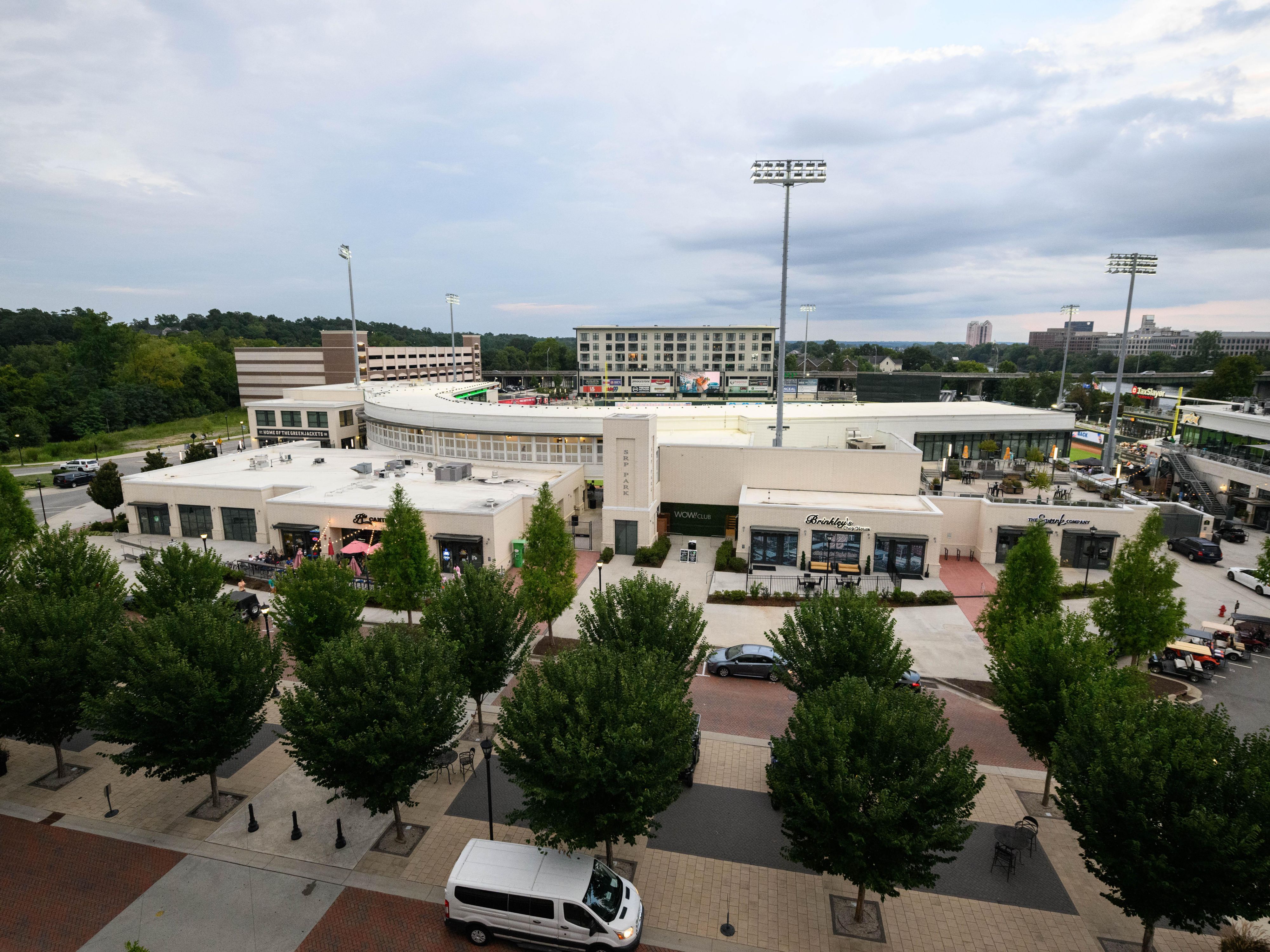 An aerial view overlooking SRP Park in North Augusta, SC.