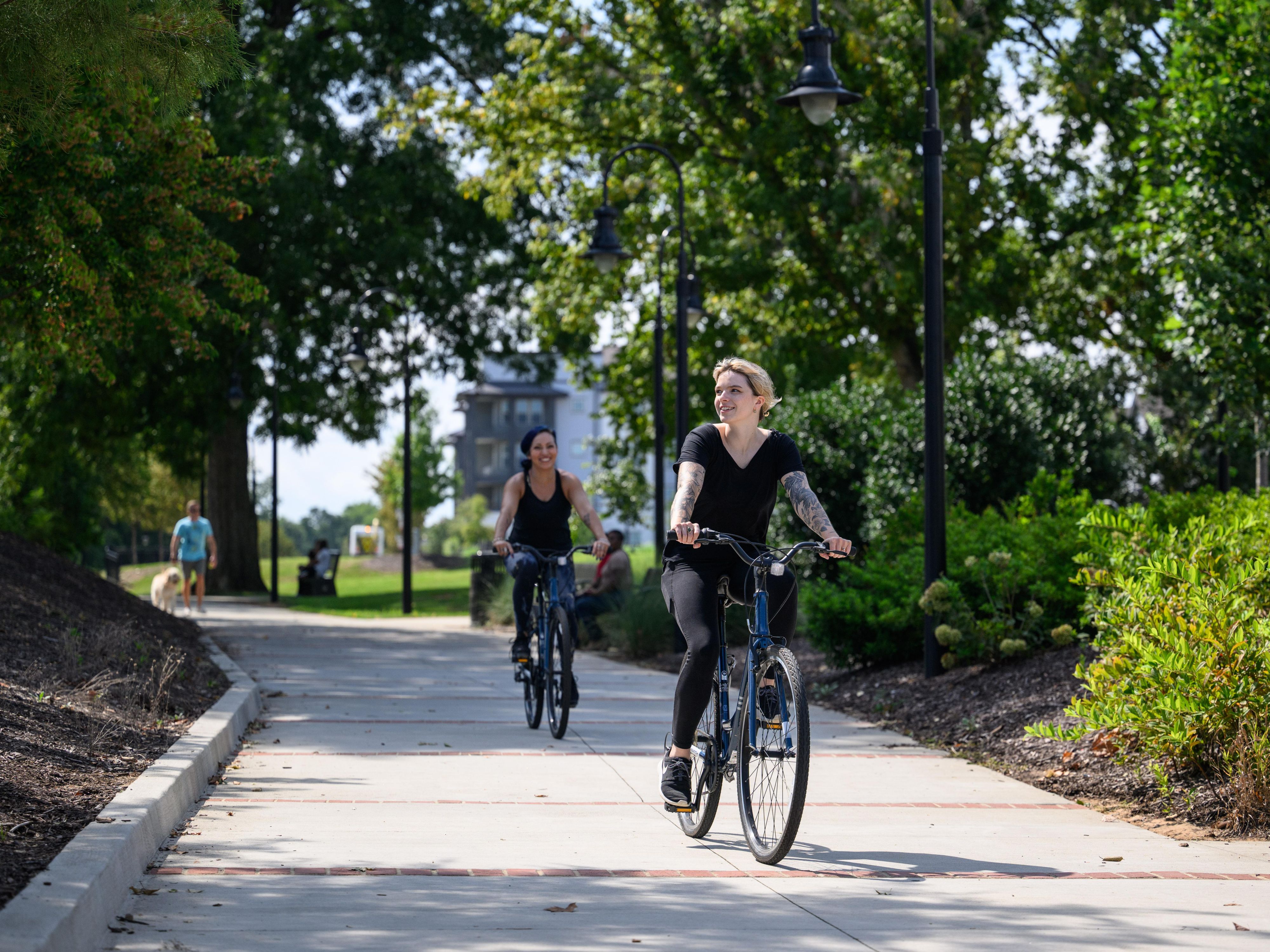outdoor biking on a trail