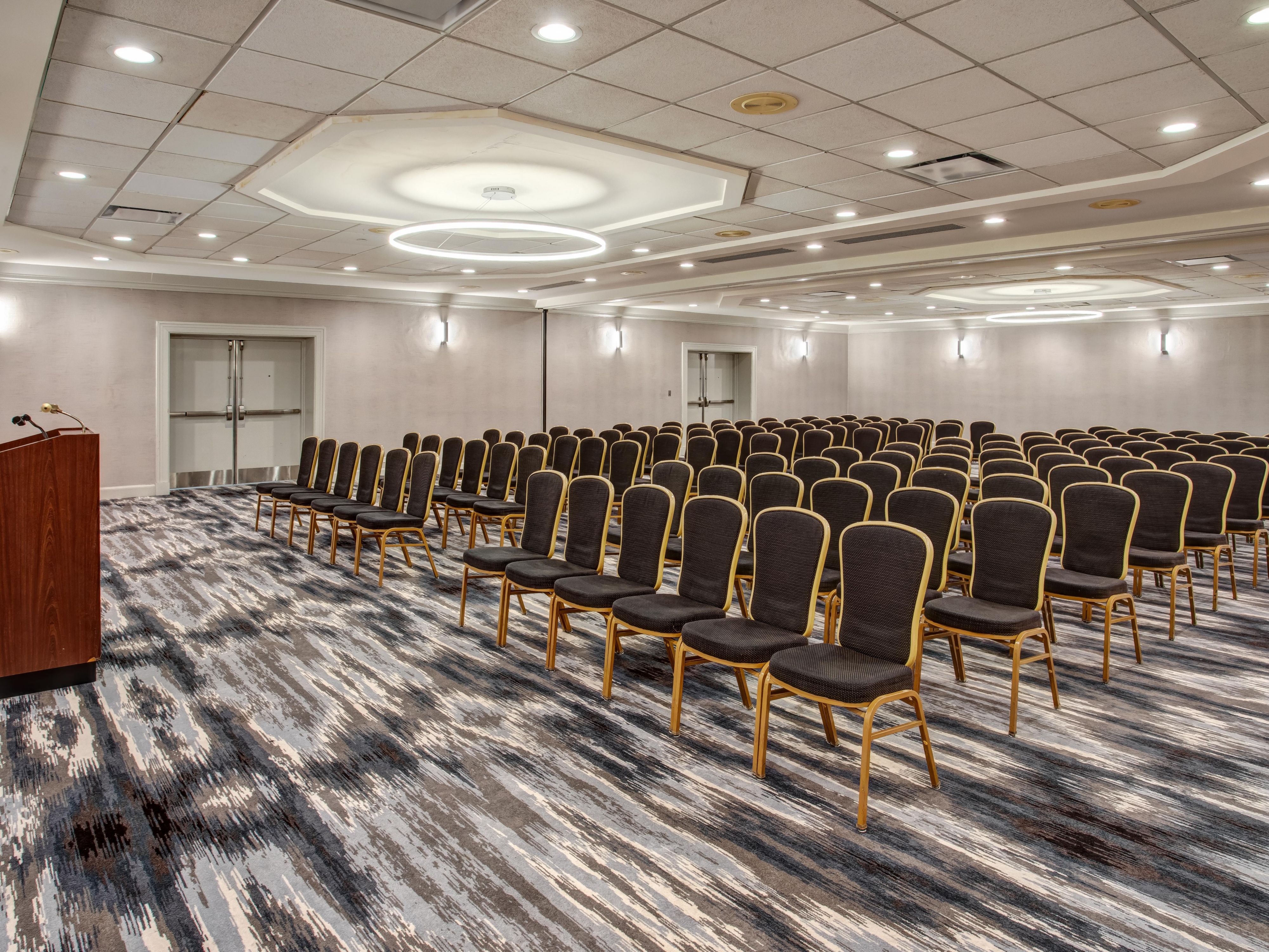 Host your next event at our newly renovated event space in Northbrook, Chicago. Covering approximately 15,000 square feet, our venue offers 16 meeting rooms, including the grand Lincoln Ballroom, perfect for larger functions. Whether it's a meeting, social gathering, family reunion, or small wedding, our event space is designed to impress.