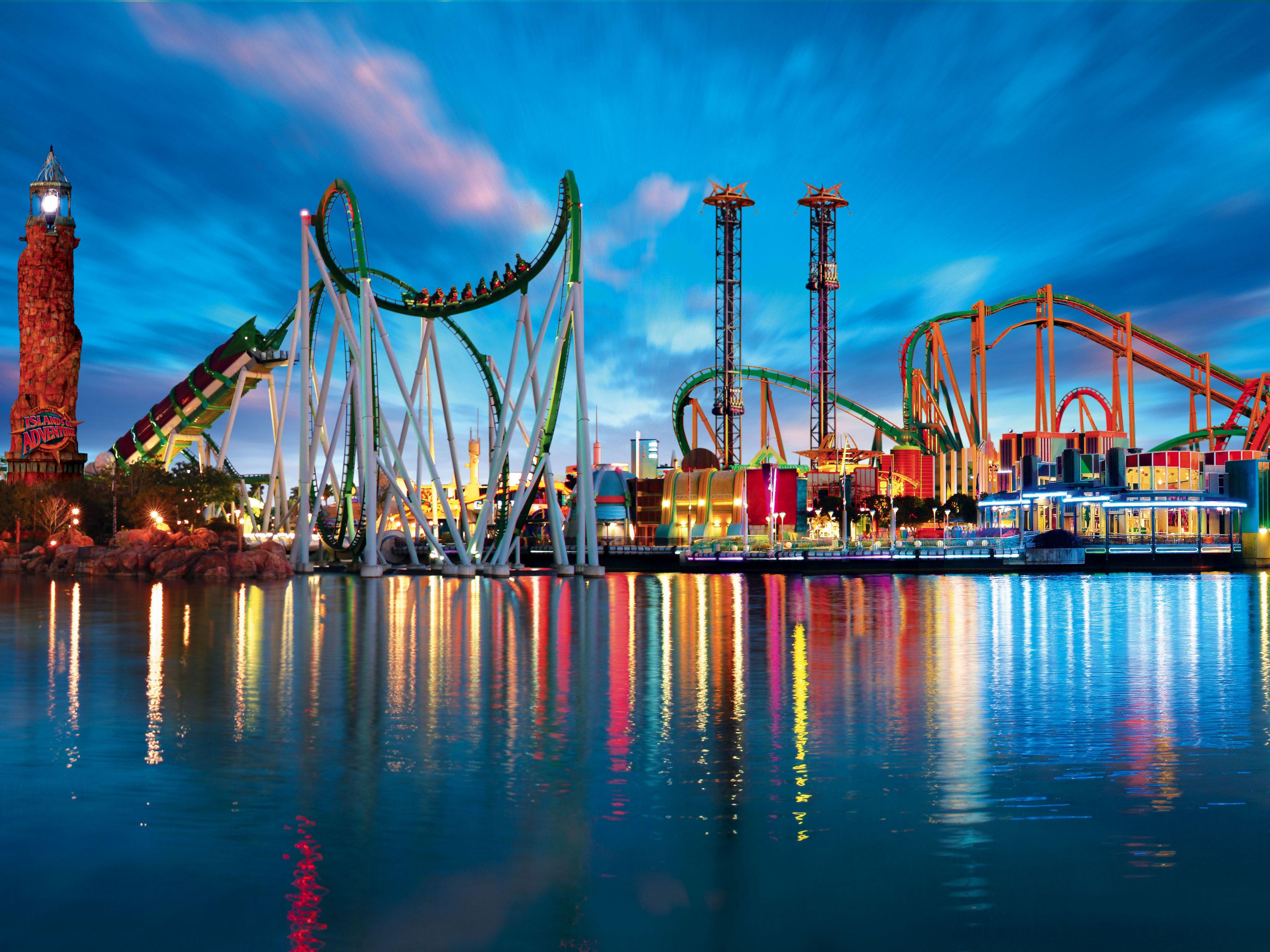 amusement park by the water