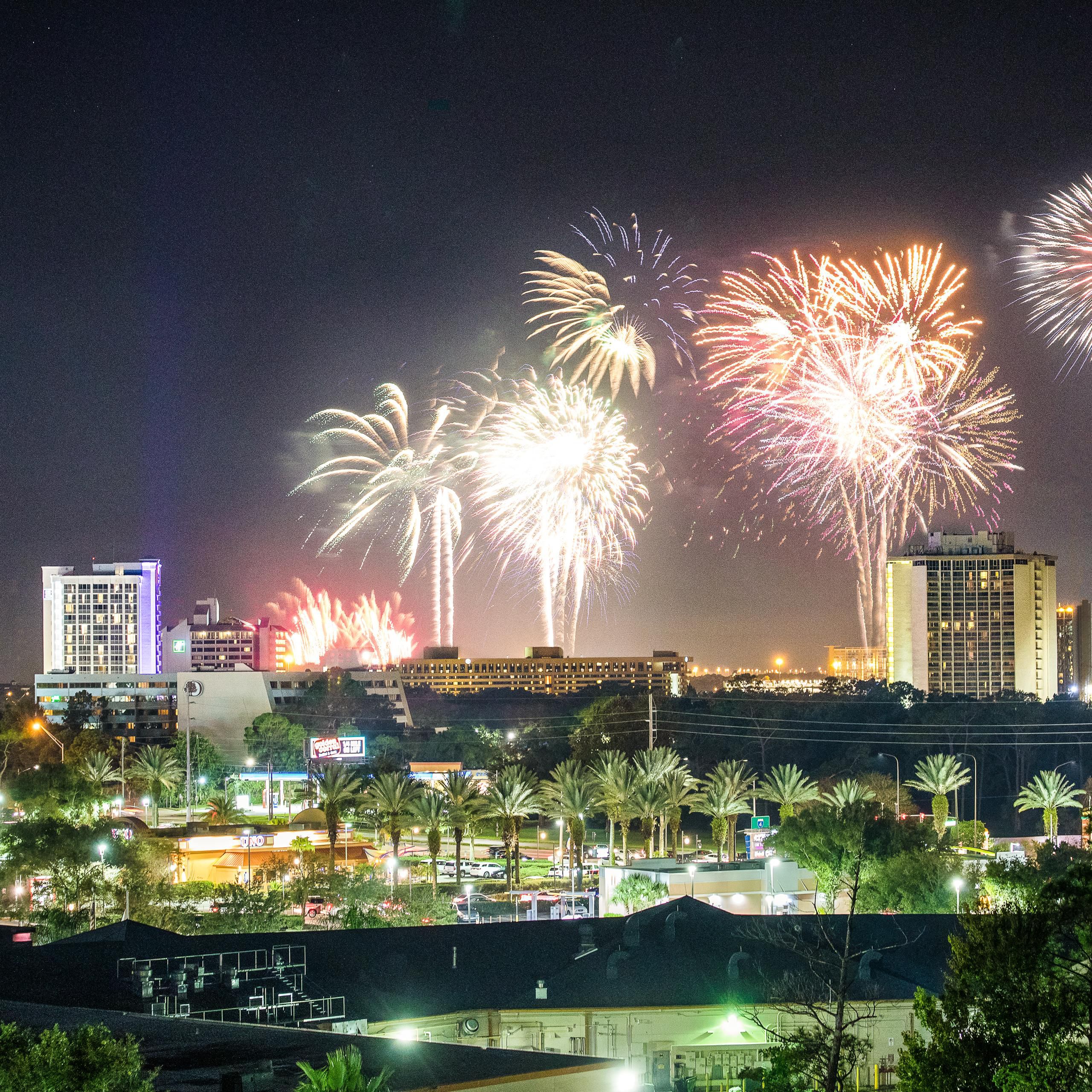 Walt Disney World fireworks right from your balcony! 