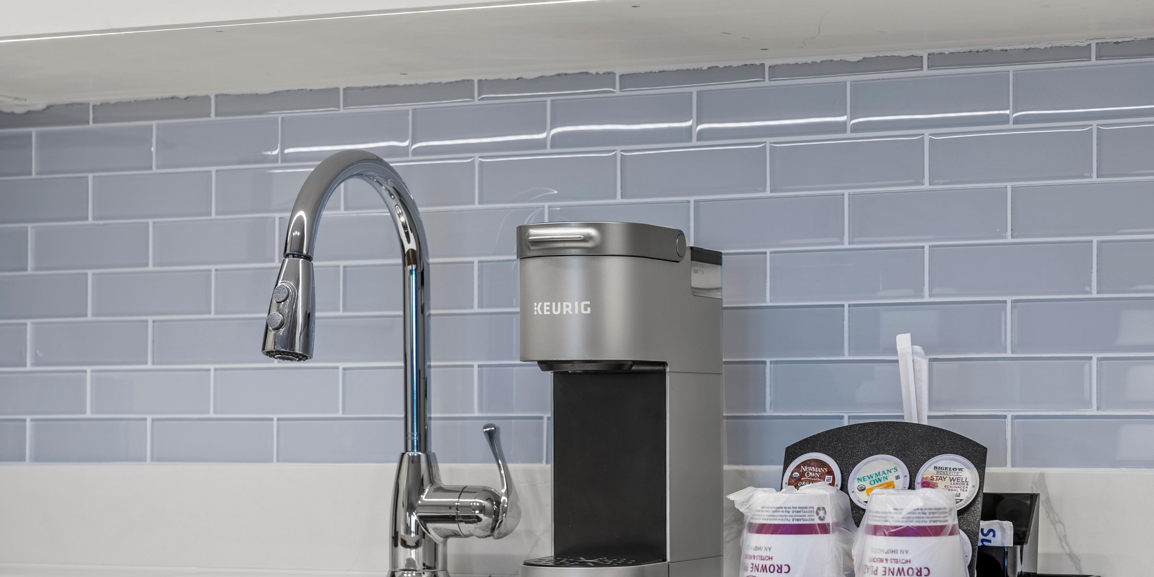 Keurig coffee makers in suite kitchen