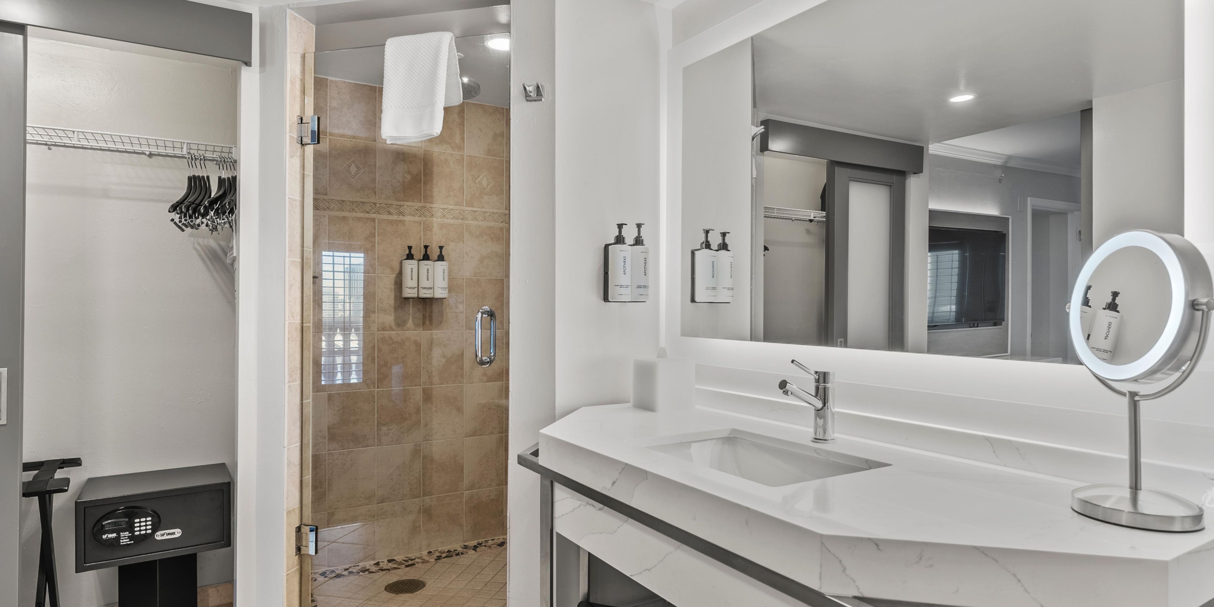 Bathroom with walk-in shower