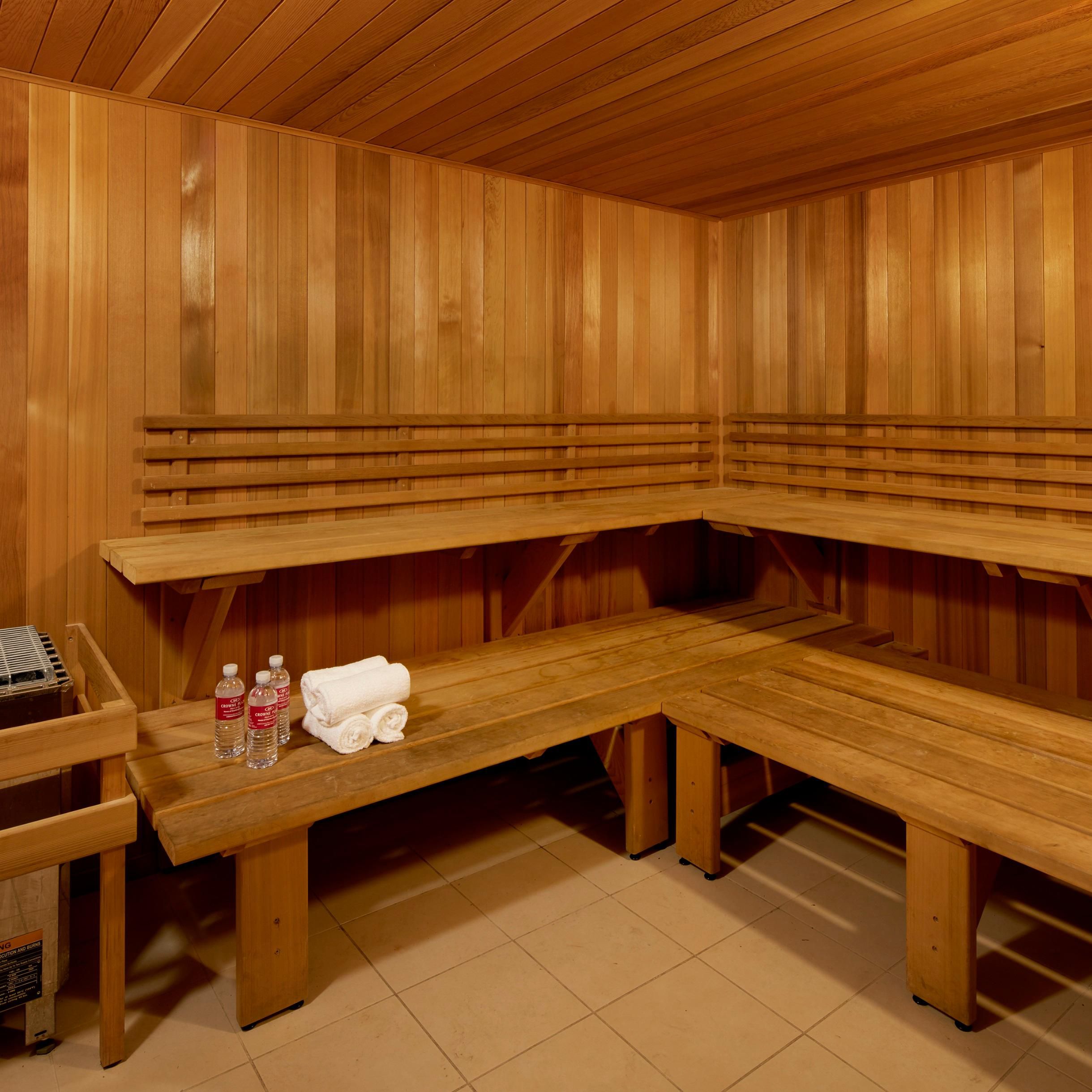 Treat yourself to the Sauna after a successful workout in the gym