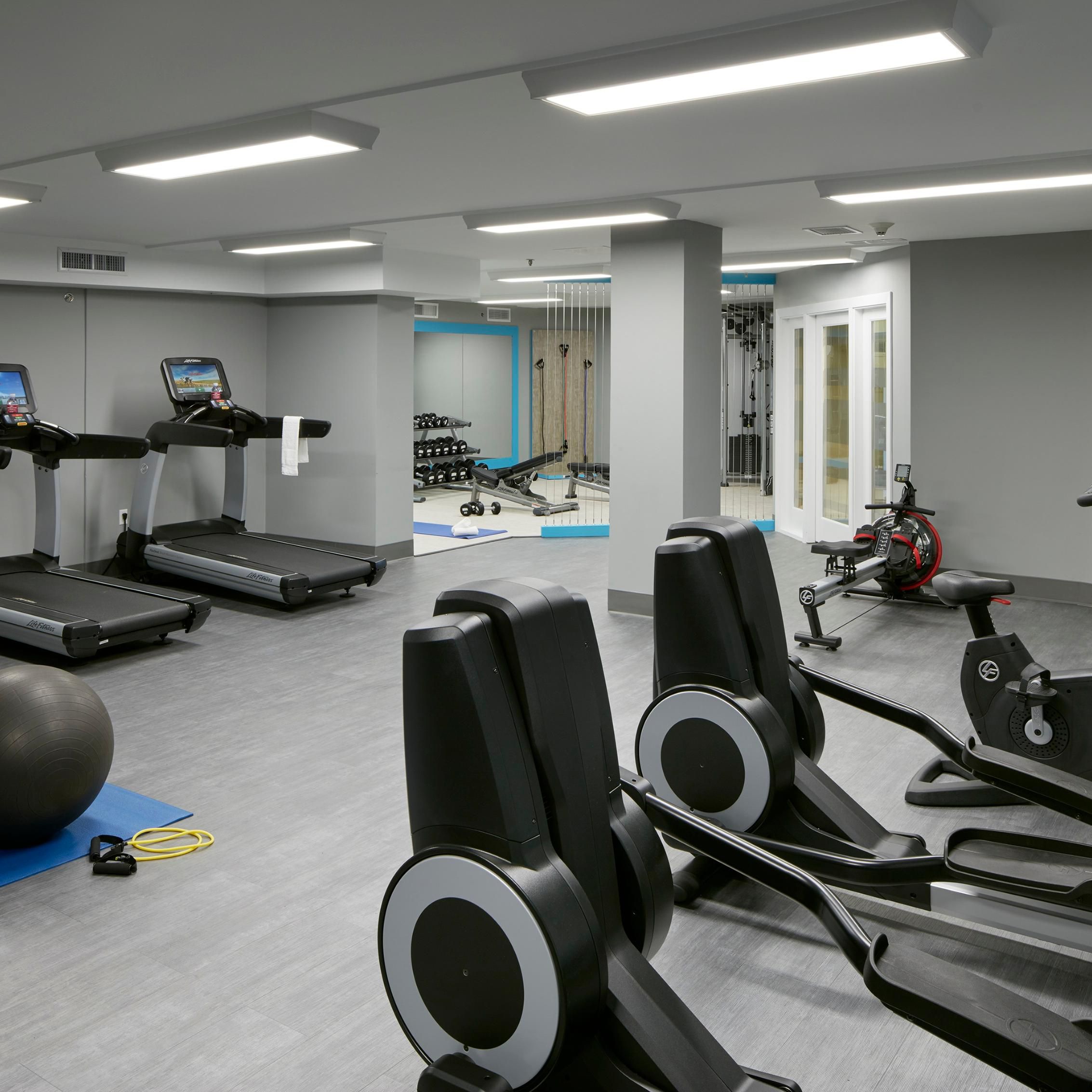 Enjoy the state-of-the-art equipment in the Fitness Center