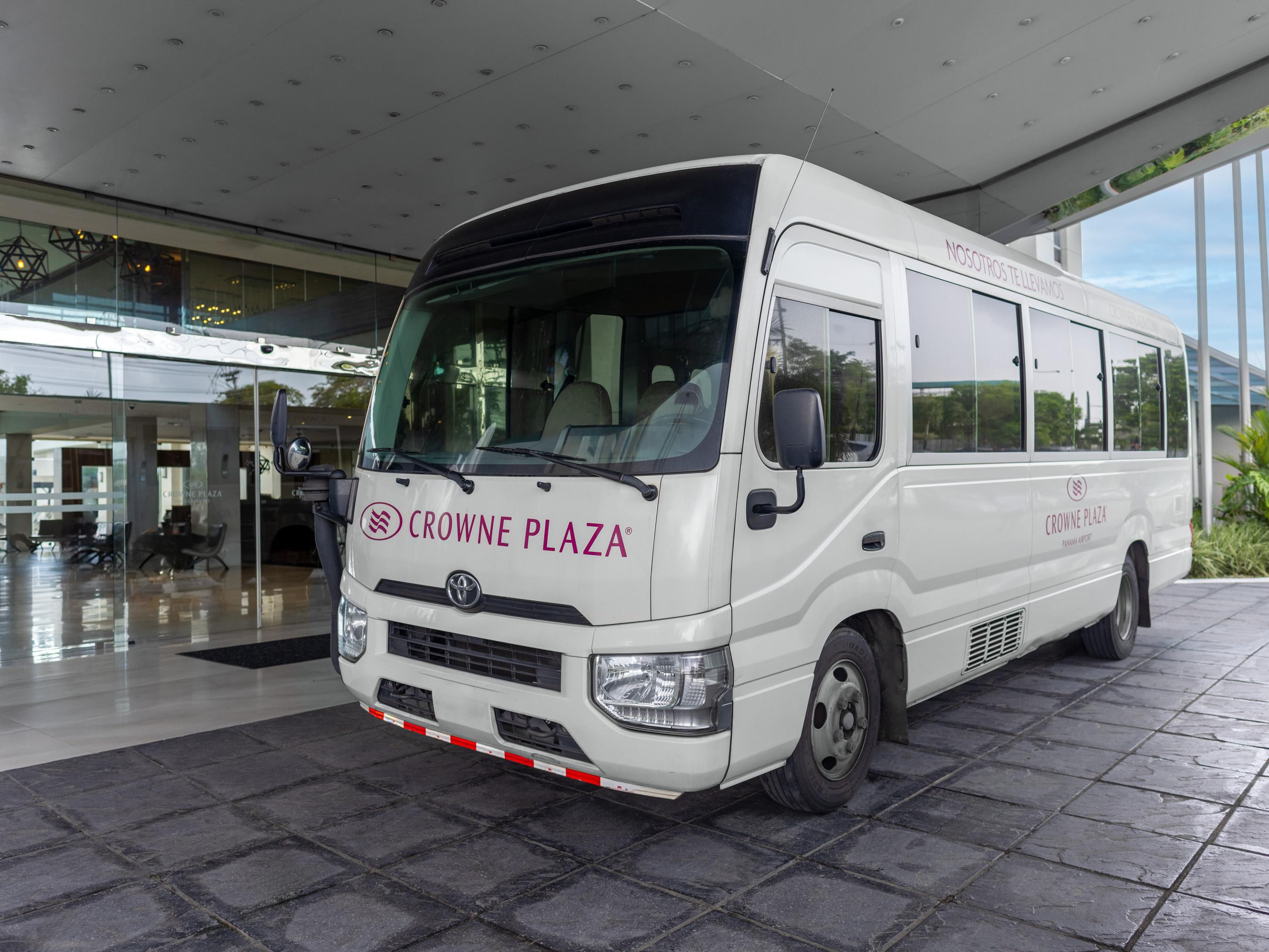 Complimentary shuttle service will be available every hour, 24 hours a day from both Terminal 1 in Zone 4  and Terminal 2 - Gate 17.  We recomend to be 10 minutes before your departure time.