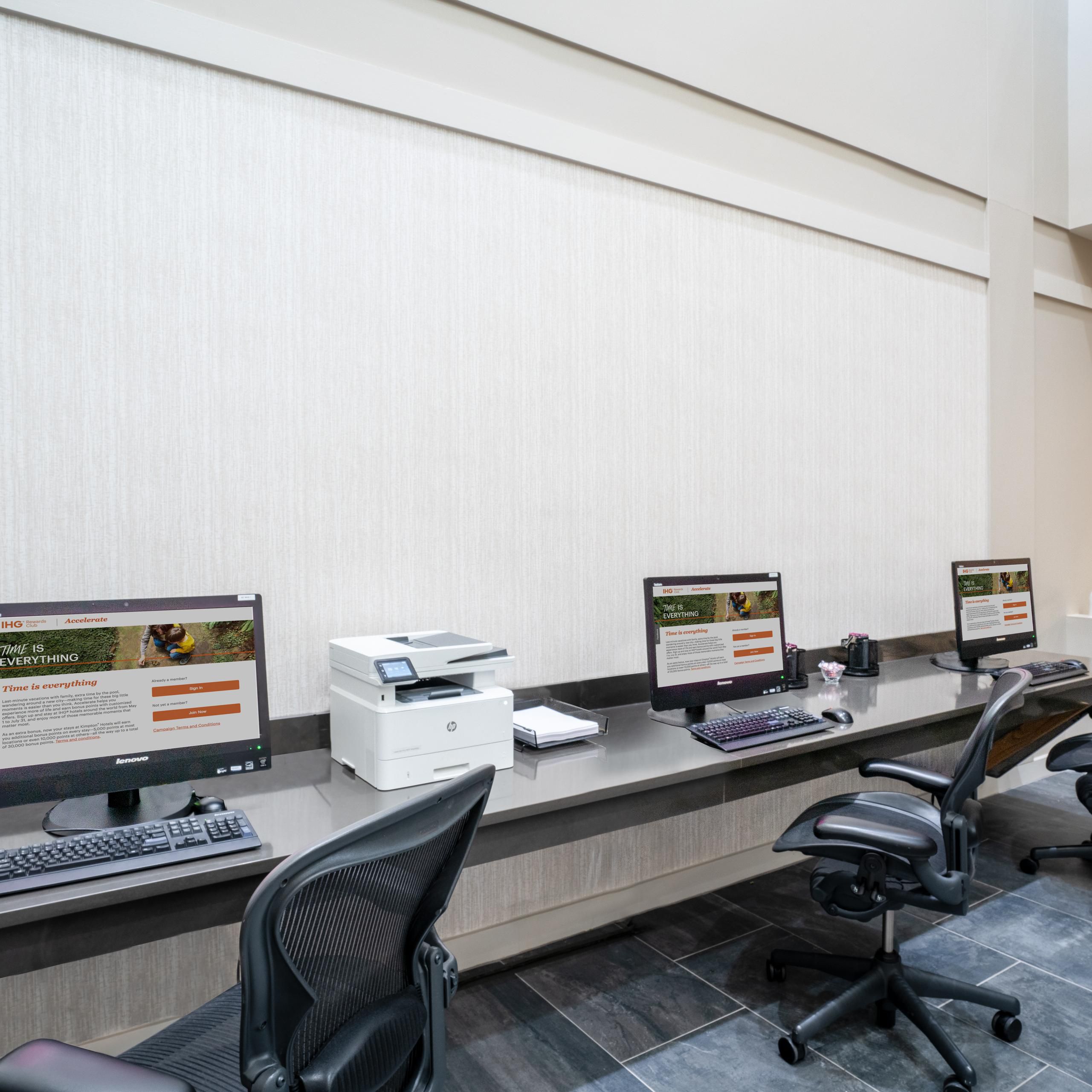 Our comprehensive Business Center will help you stay productive.