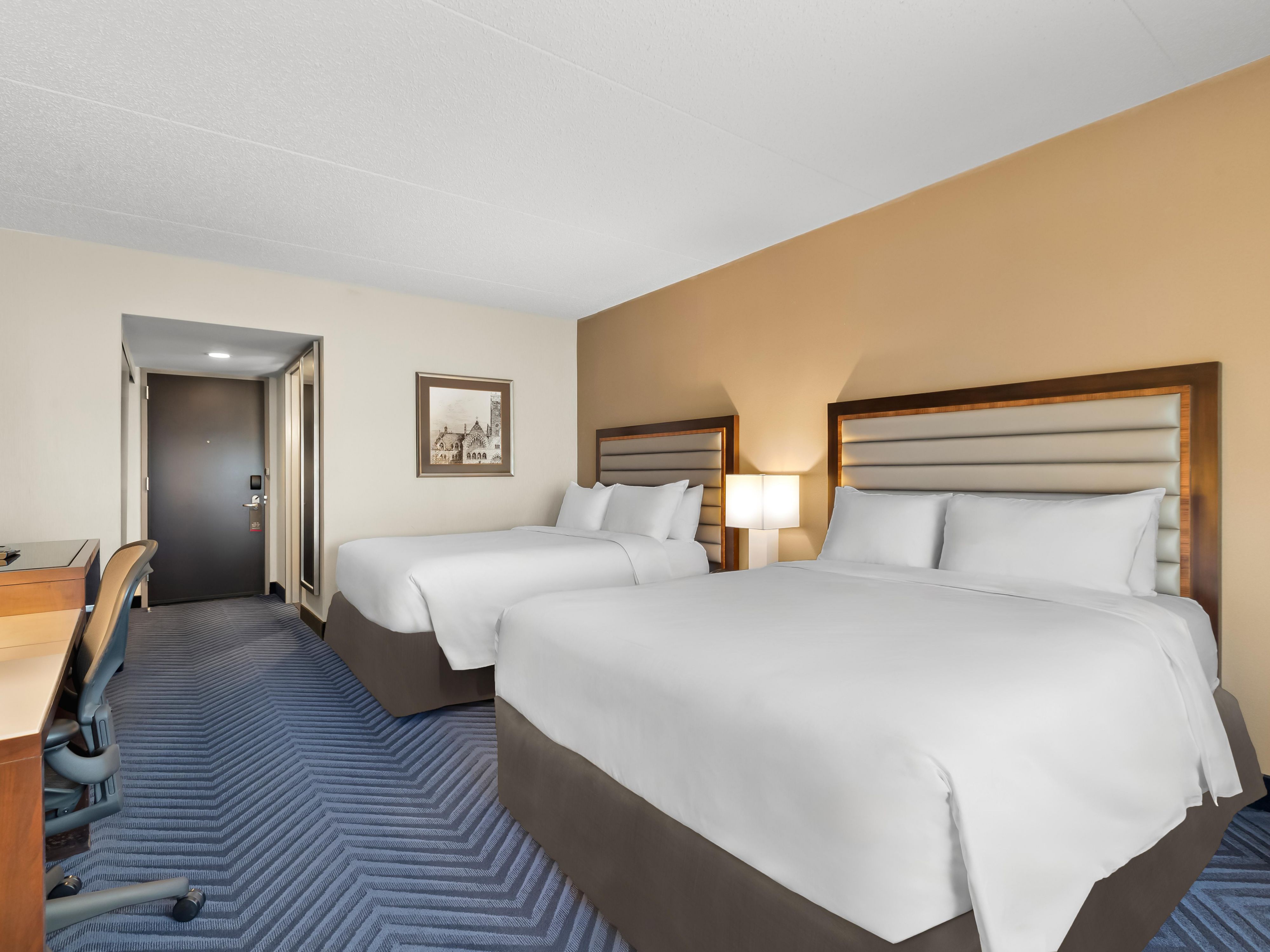 leisure king double bed hotel room