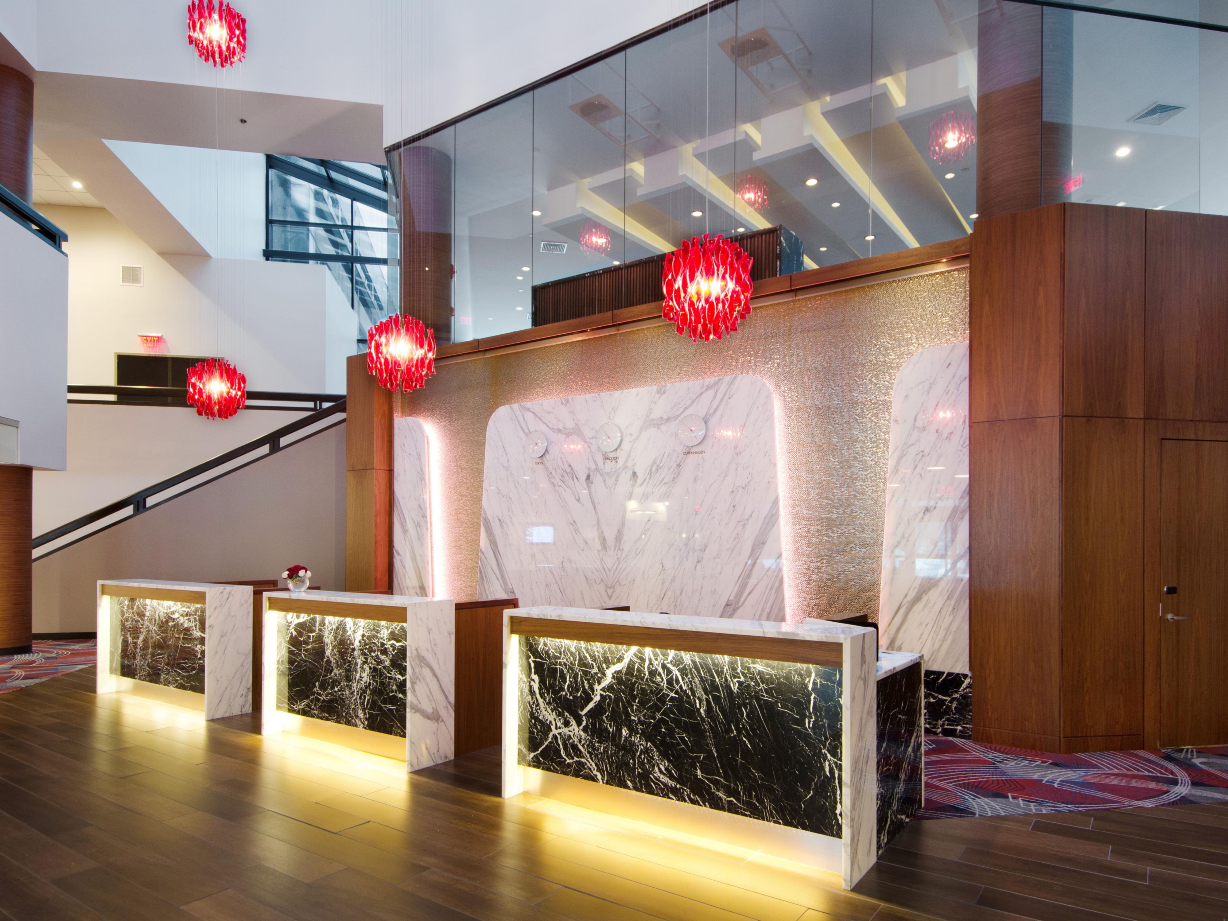 Lobby and check in desk
