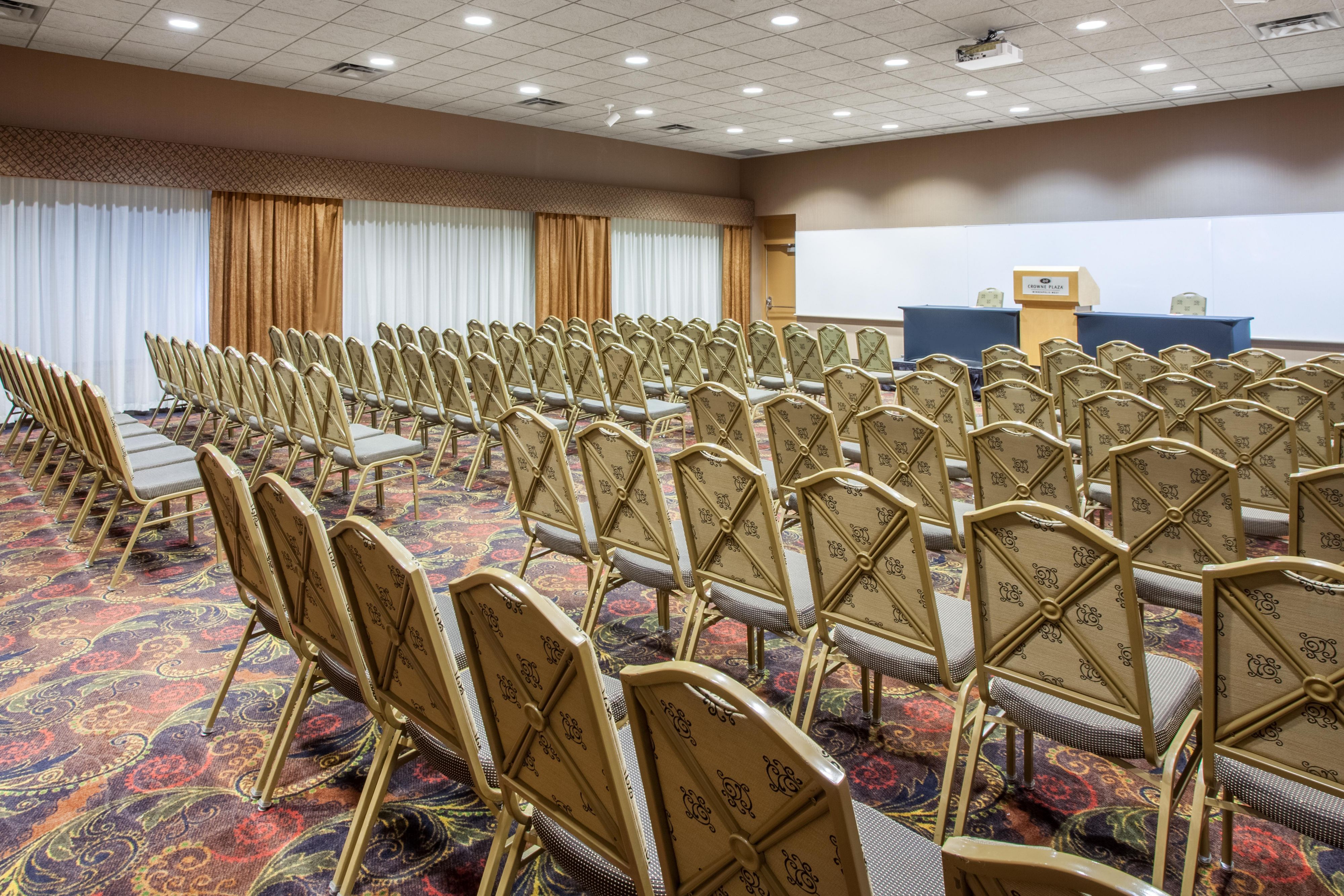 Conference Room D with plenty of seating to accommodate 120 guests